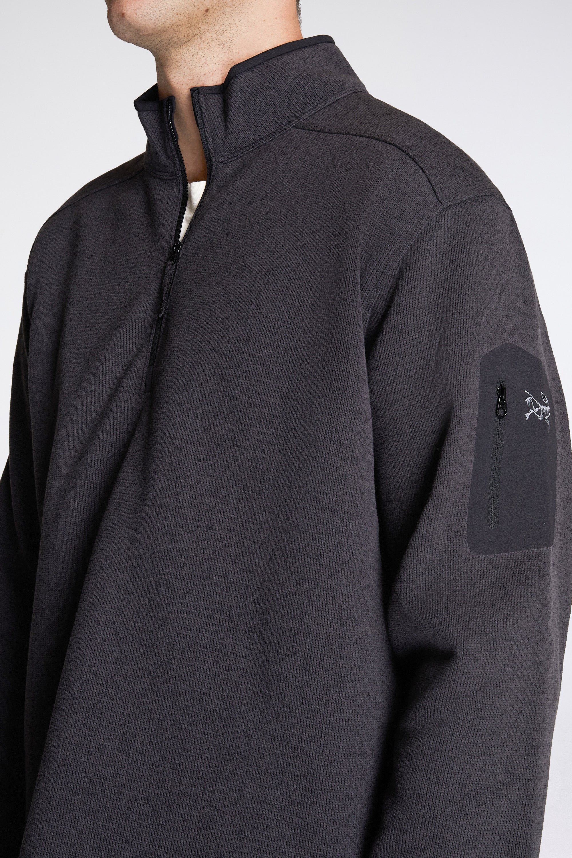 Covert 1/2 Zip M Black Heather II