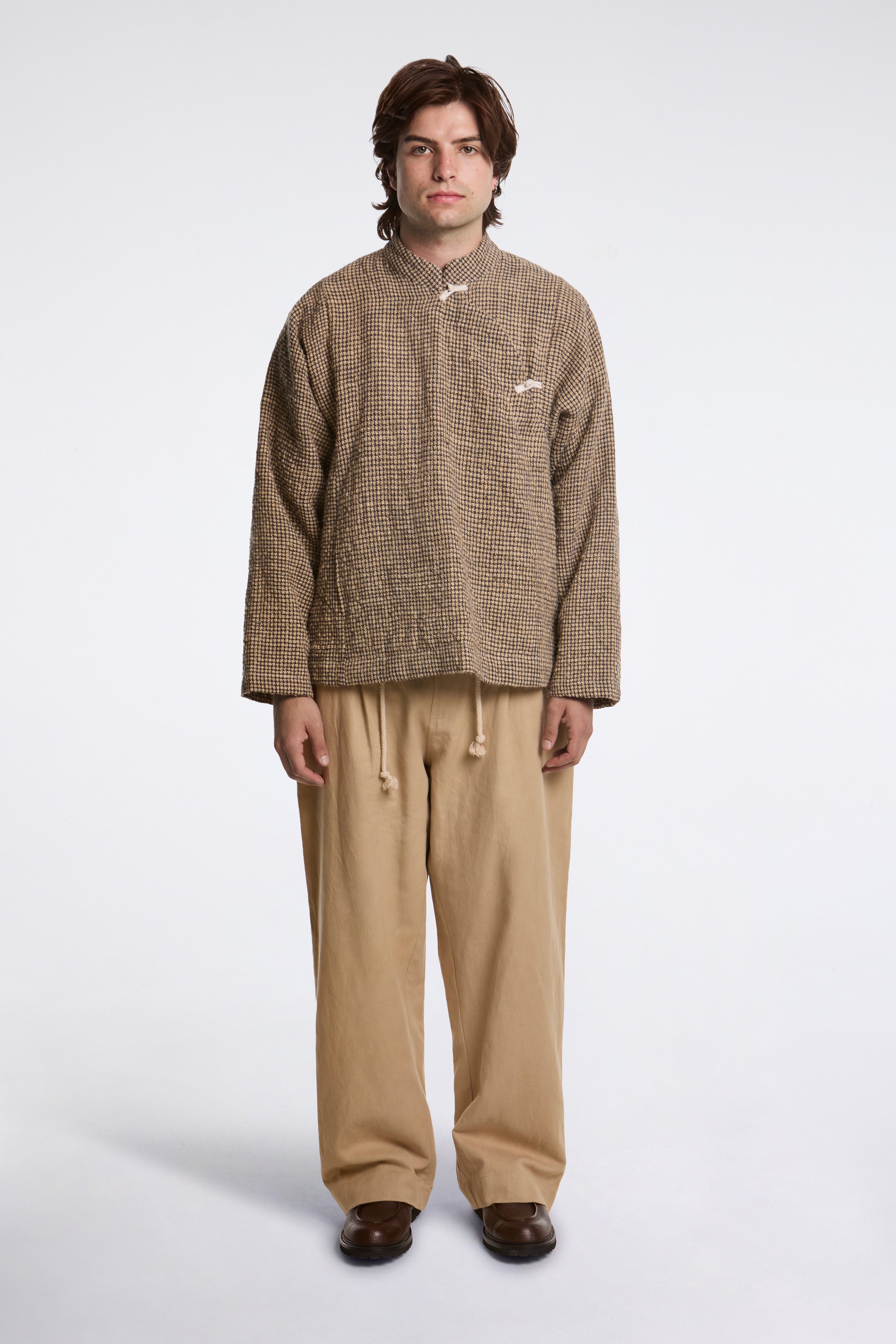 Shepherd Jacket Handwoven Tweed Wool