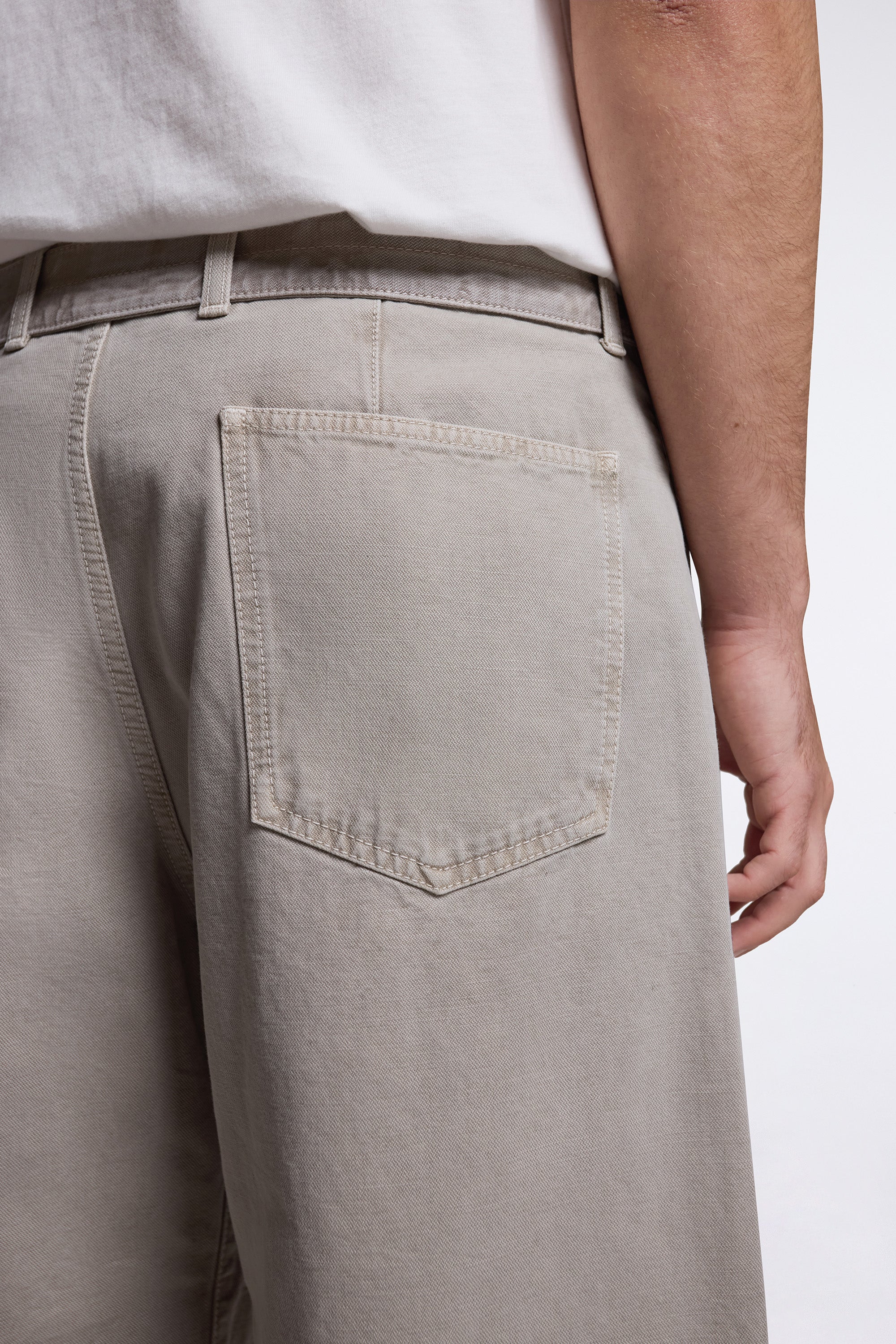 Denim Belted Shorts Moonstone