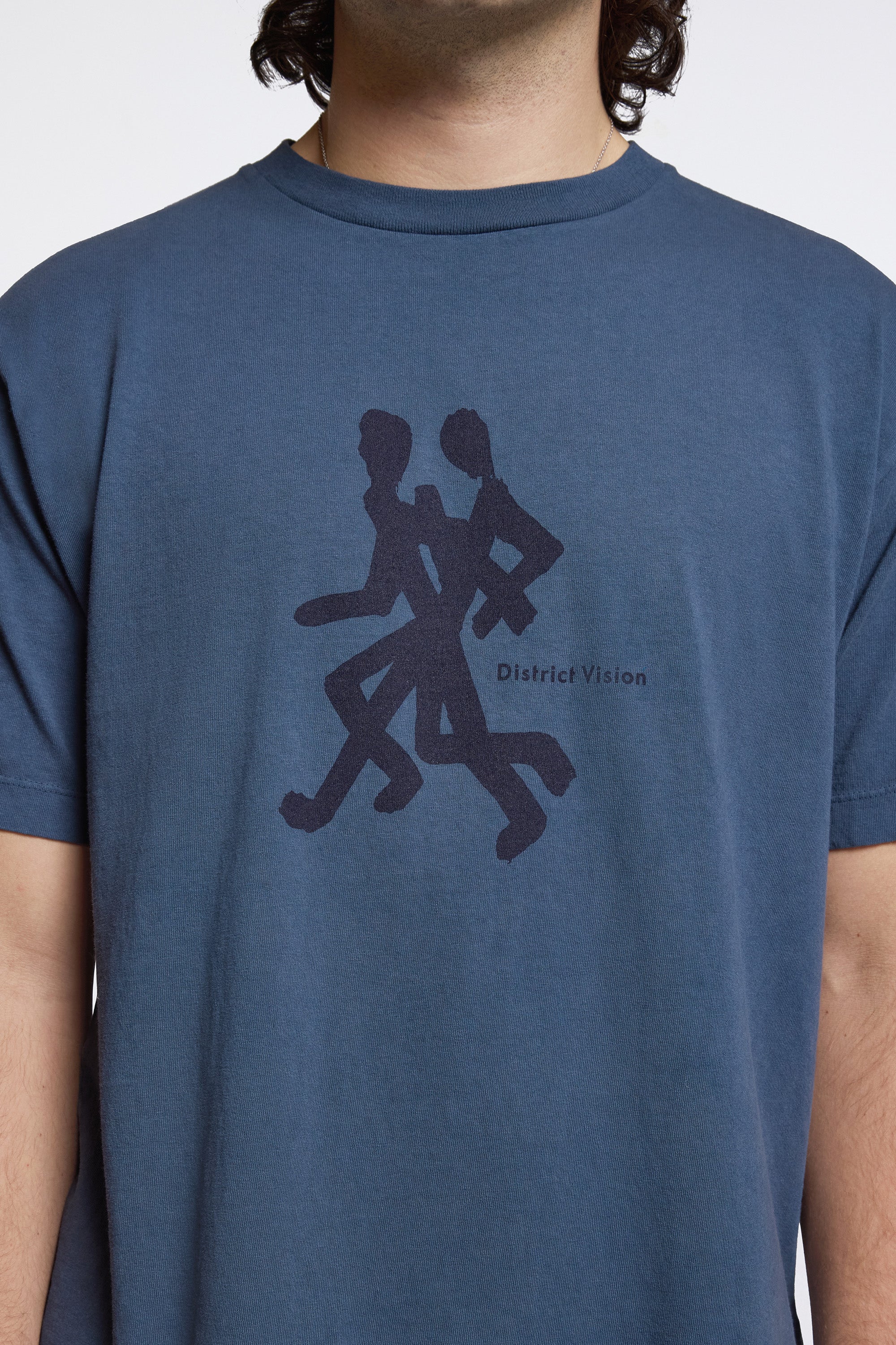 California Cotton Tee Runners Warm Blue