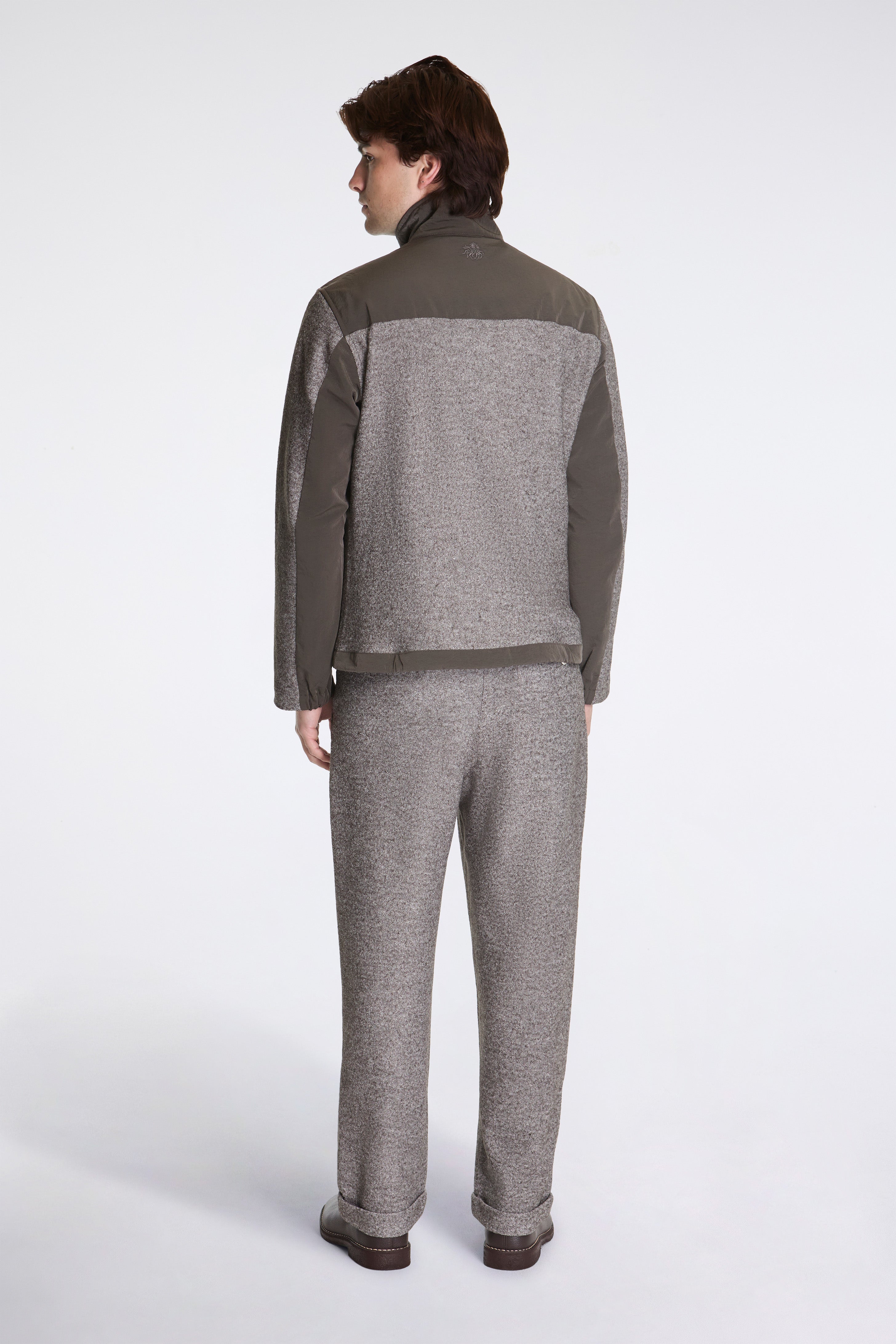 Reach Wool Nylon Outdoor Track Top Major Brown