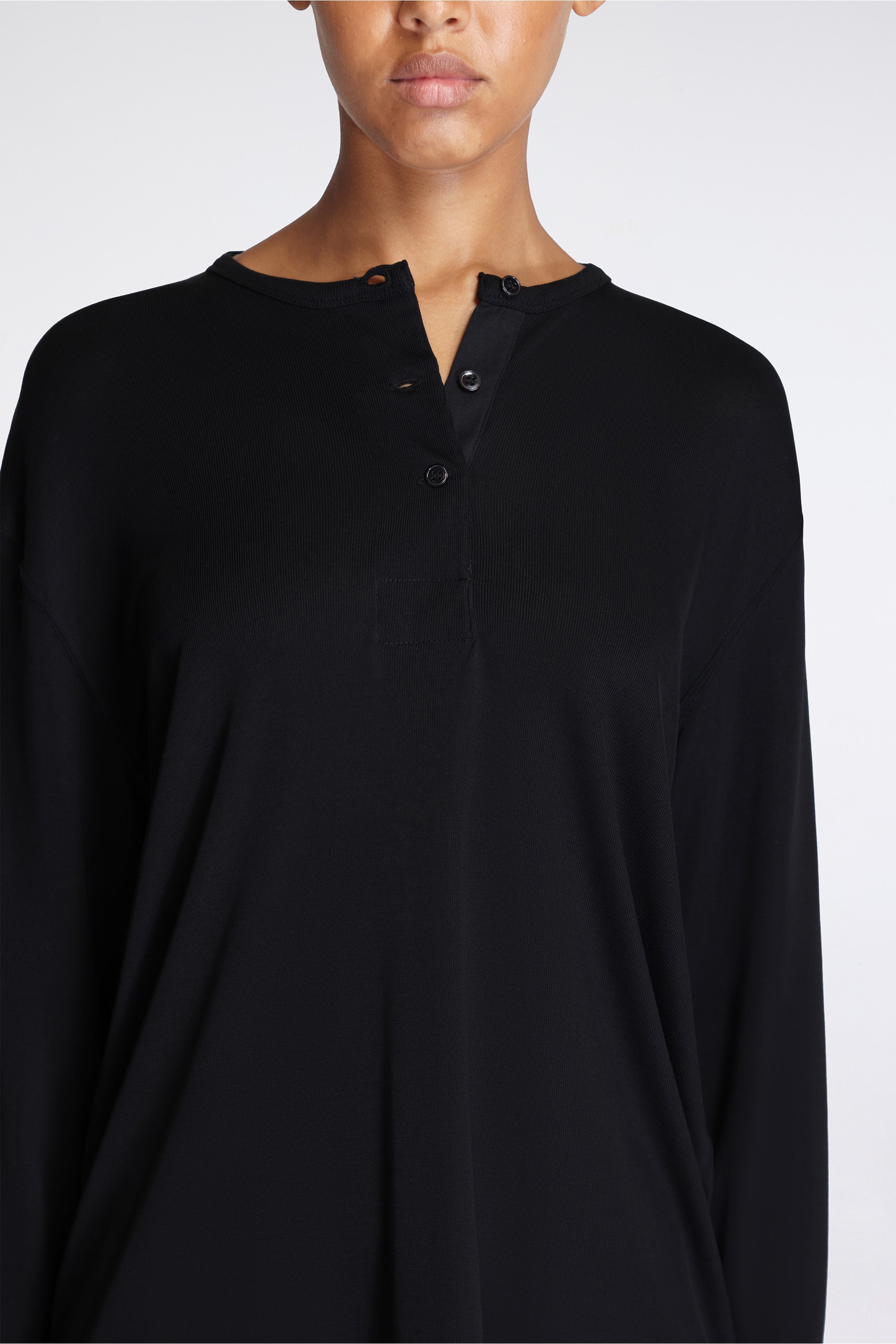 Rutas Henley Ls Top Black