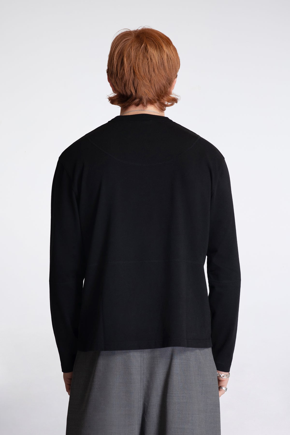 Ls Cross Stitch T-Shirt Black