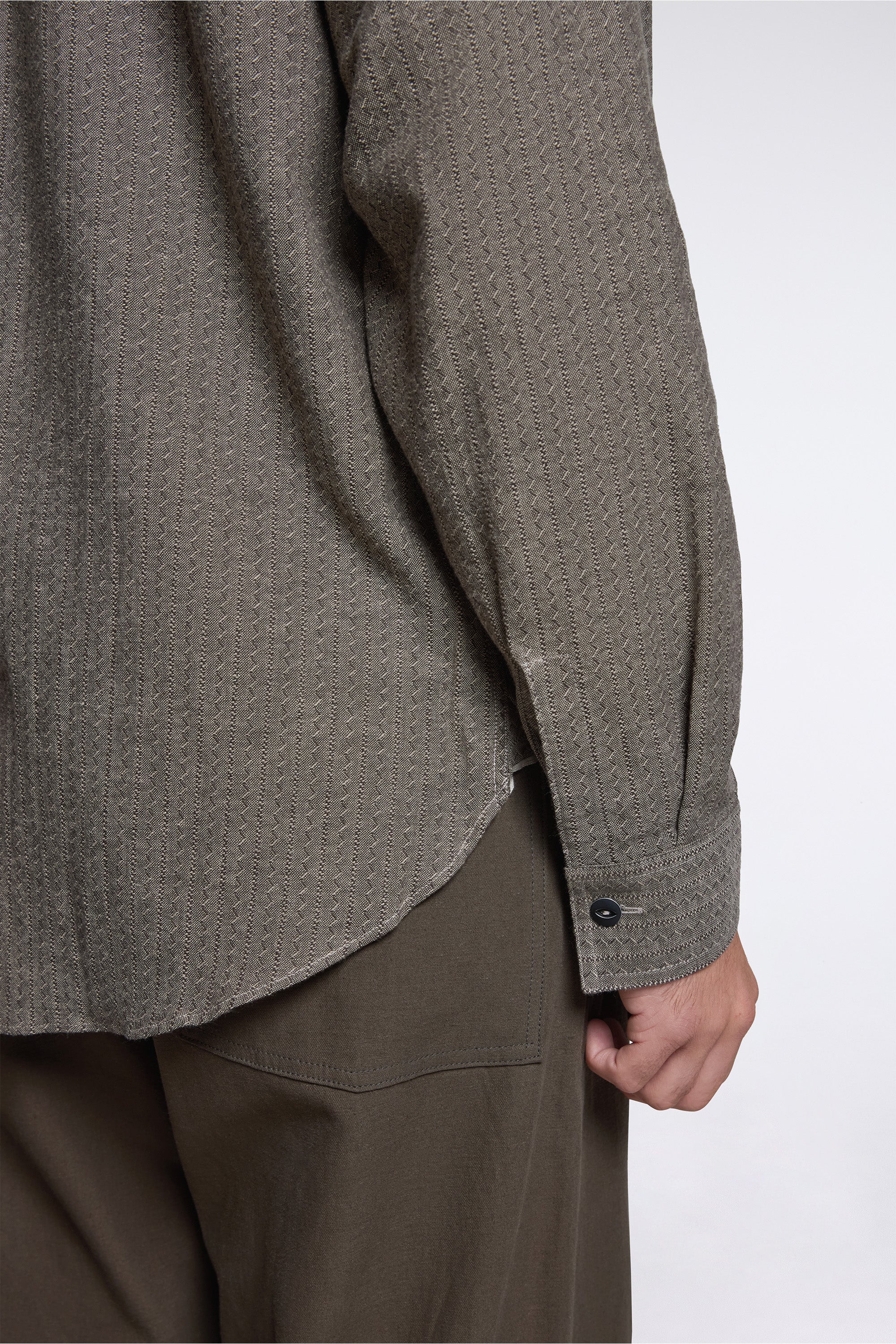 Lot.106 Narrow Collar Shirt Charcoal