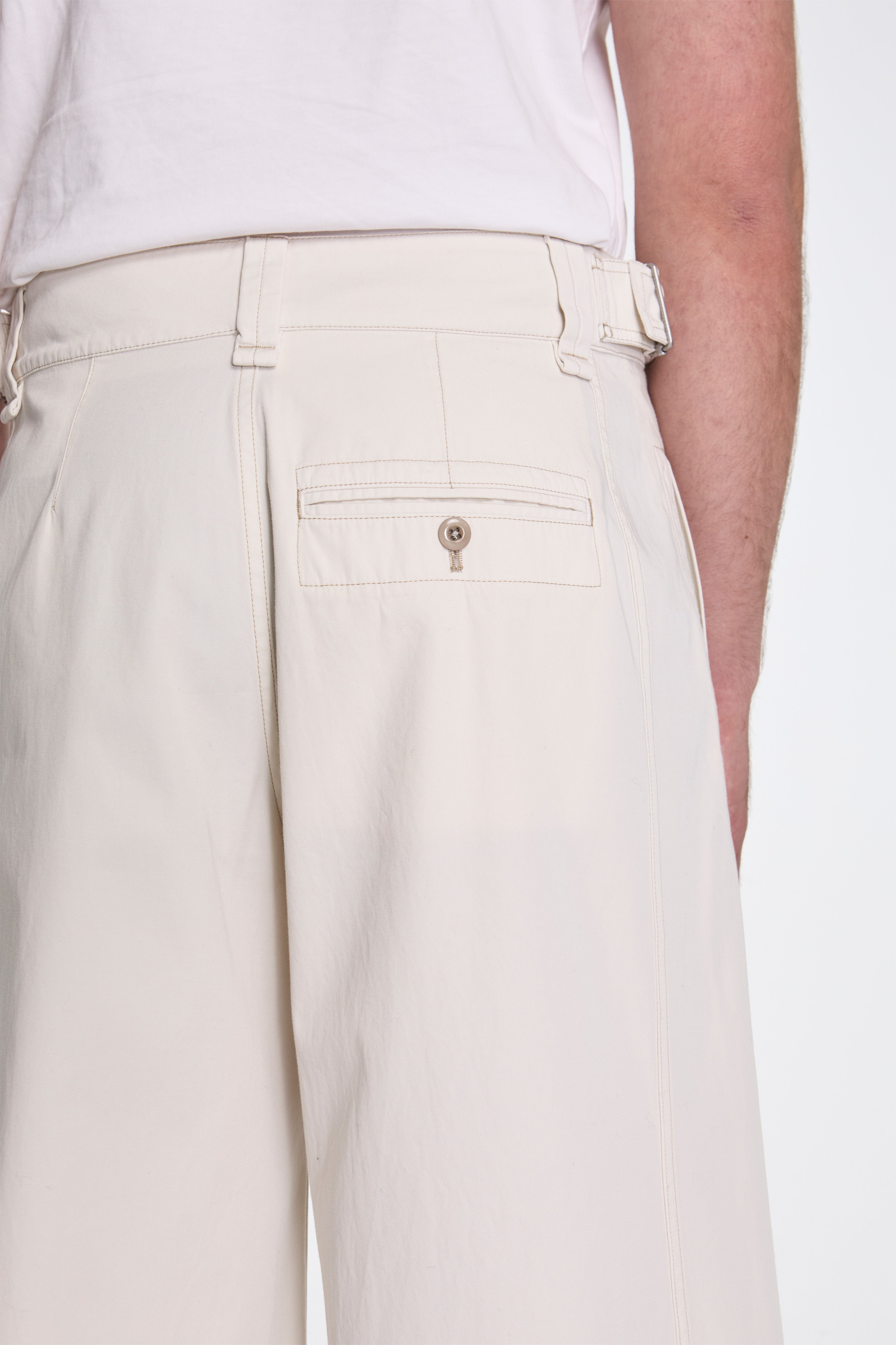 Maxi Utility Pants Light Cream
