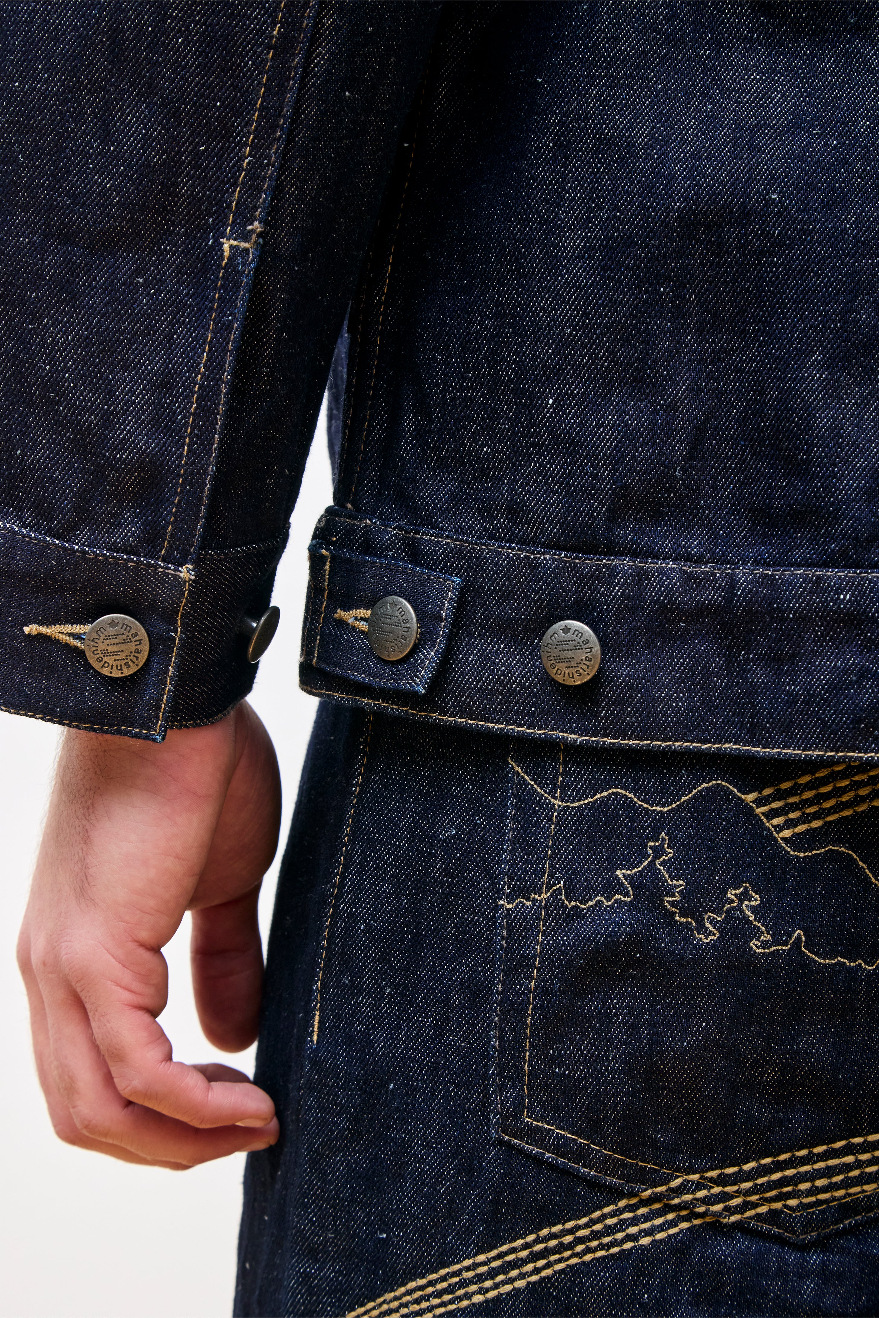 Maha Hemp Denim Kimono Indigo