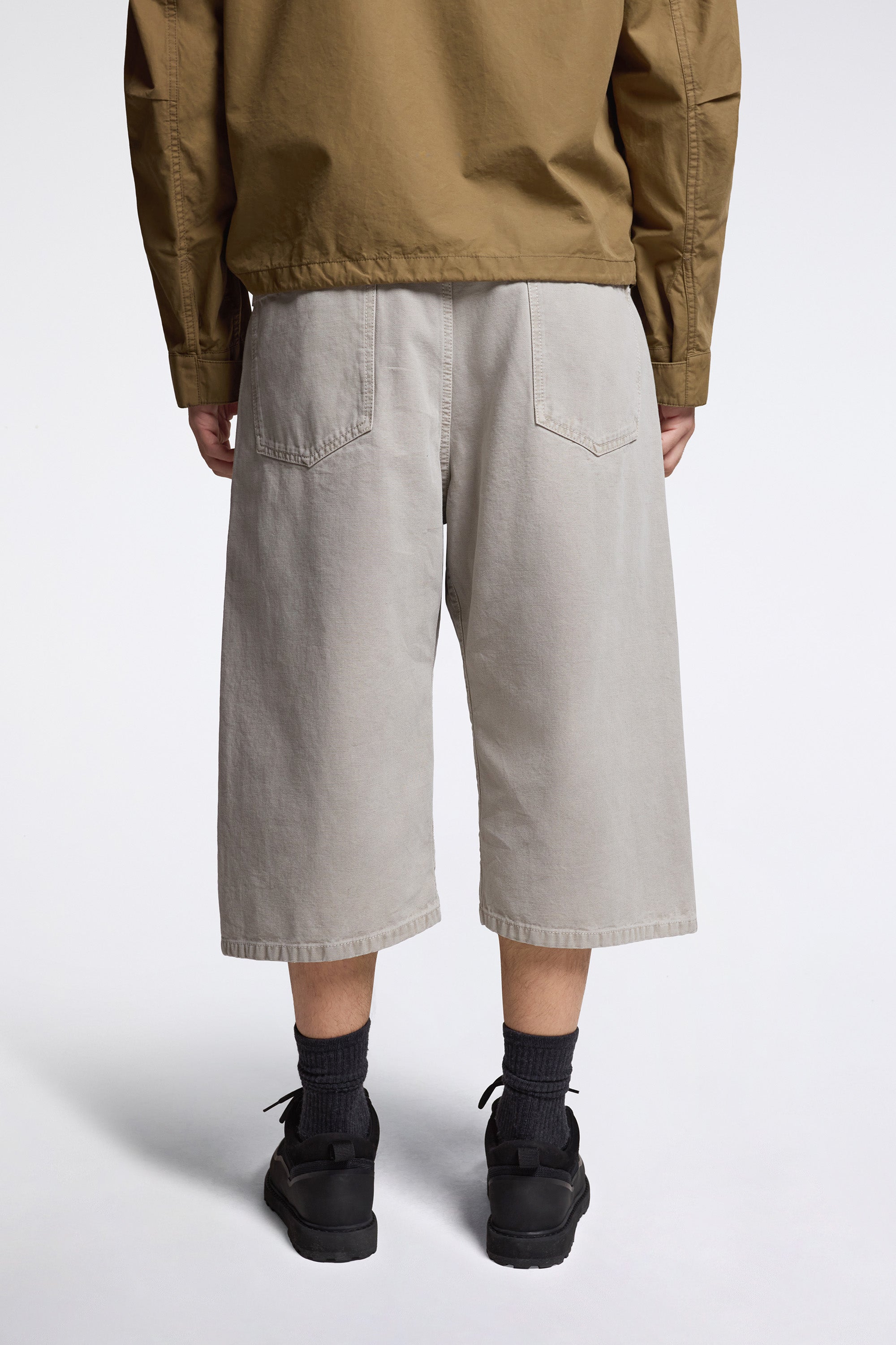 Denim Belted Shorts Moonstone