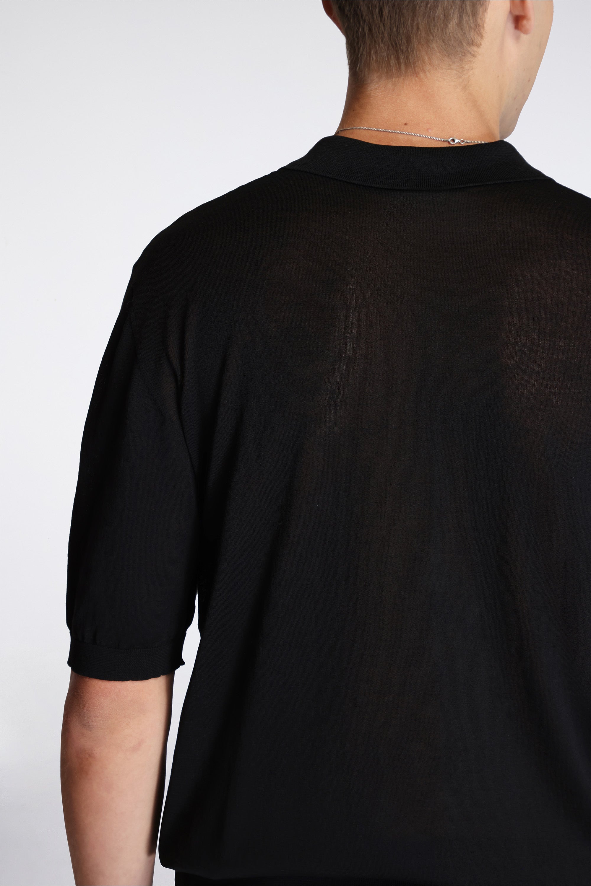 Crispy Polo Cotton Konjac Coating Black