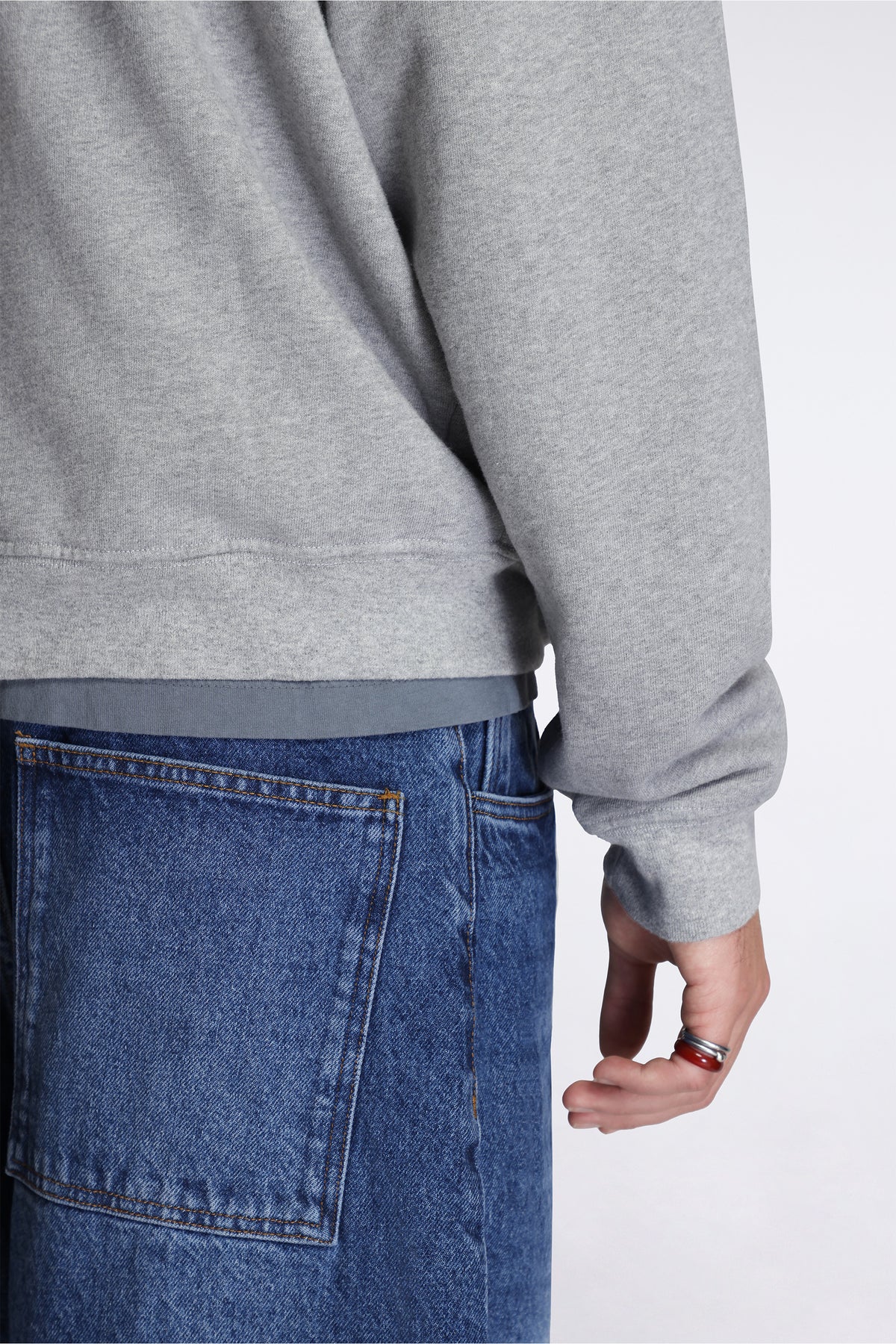 California Cotton Hoodie Staff Hoodie Heather Gray