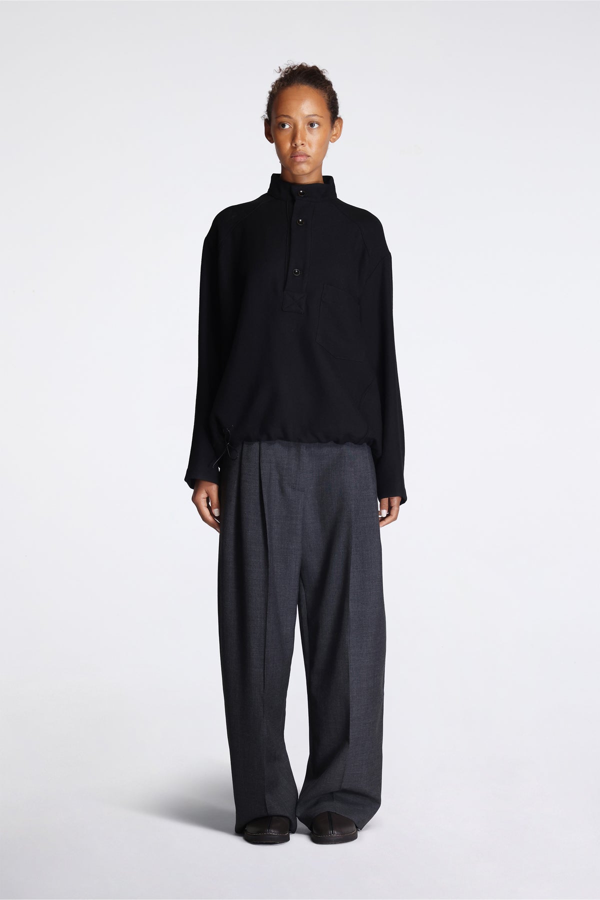Work Smock Wool Serge Black