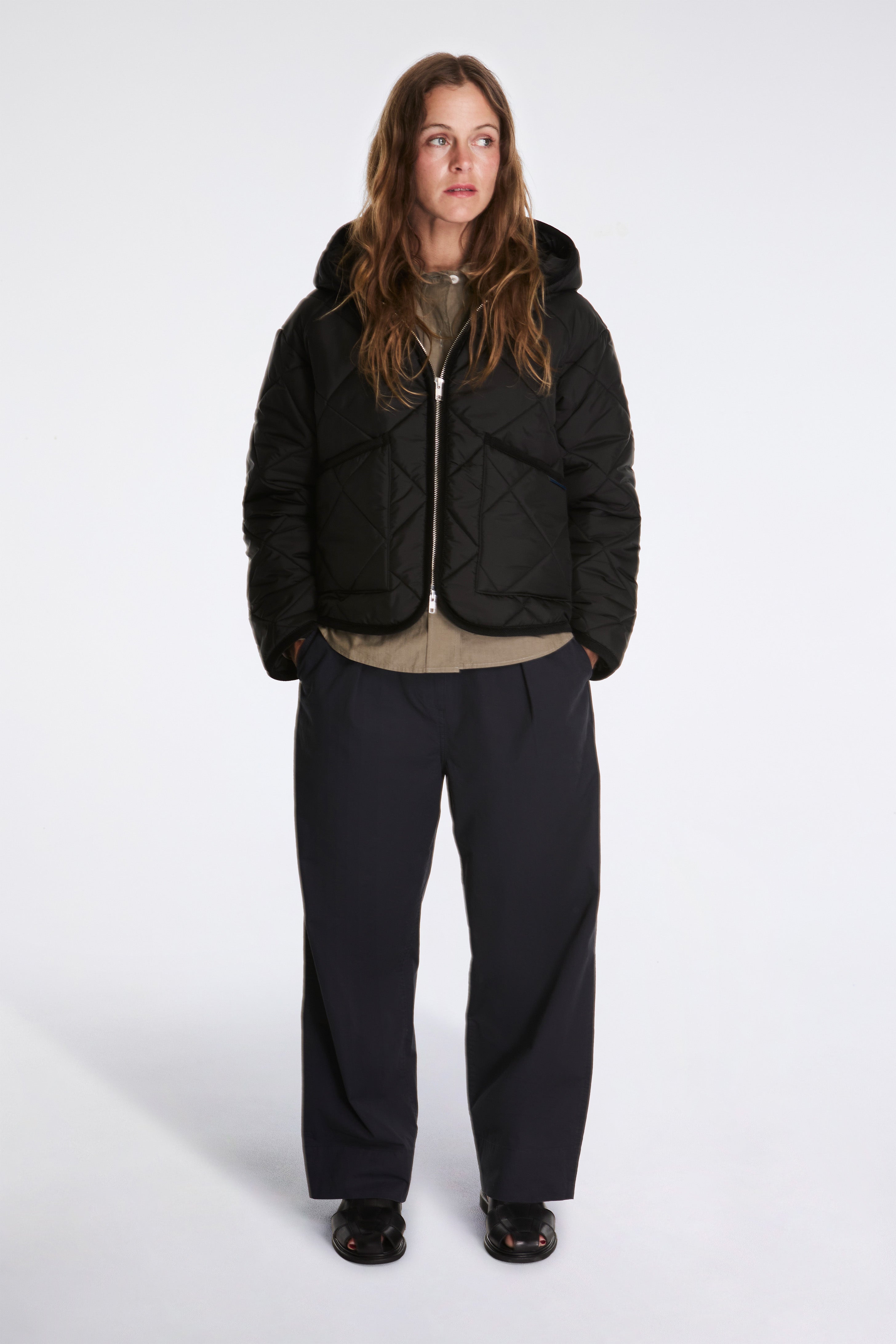 Big Quilt Zipped Craydon Womens Sable/Black