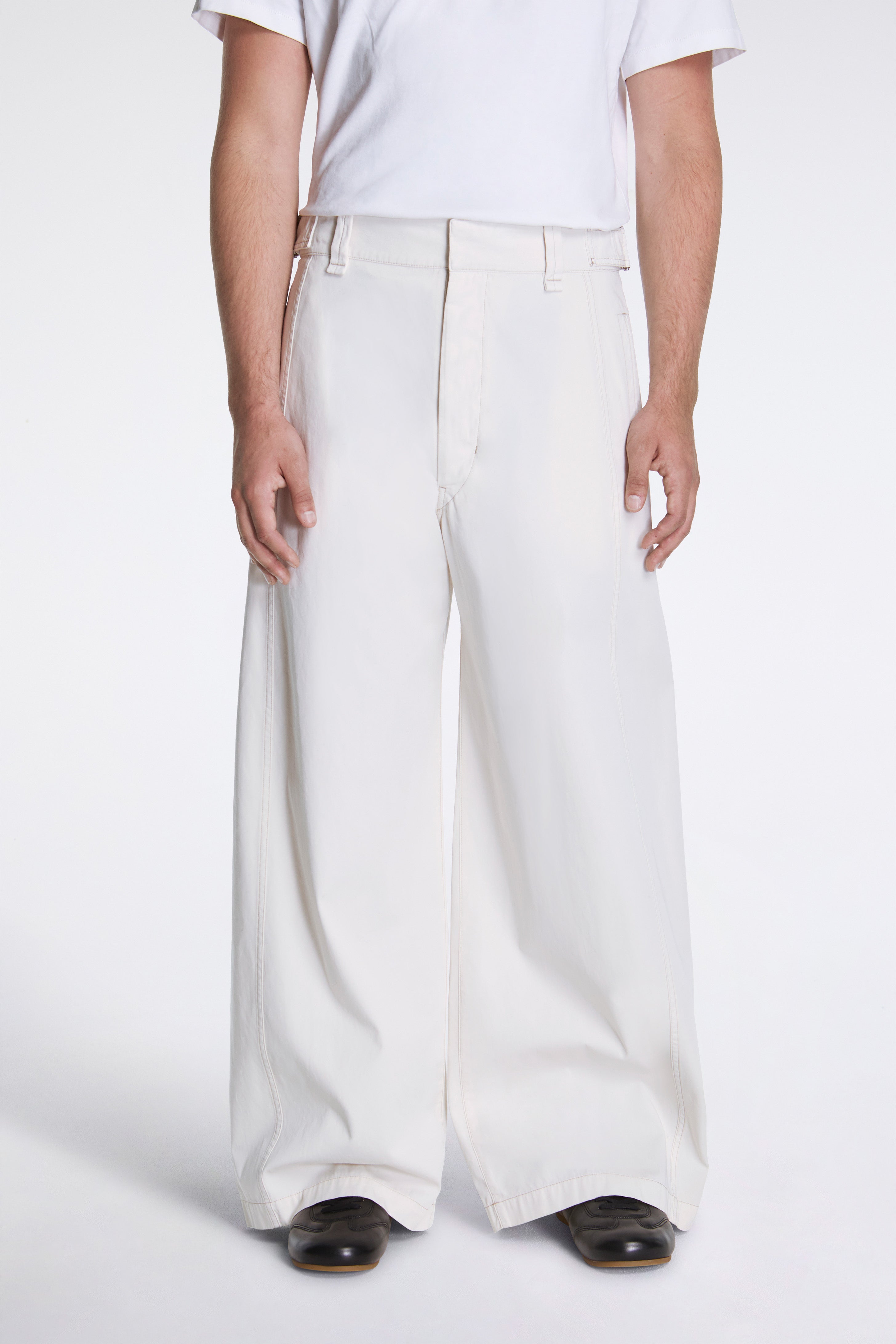 Maxi Utility Pants Light Cream
