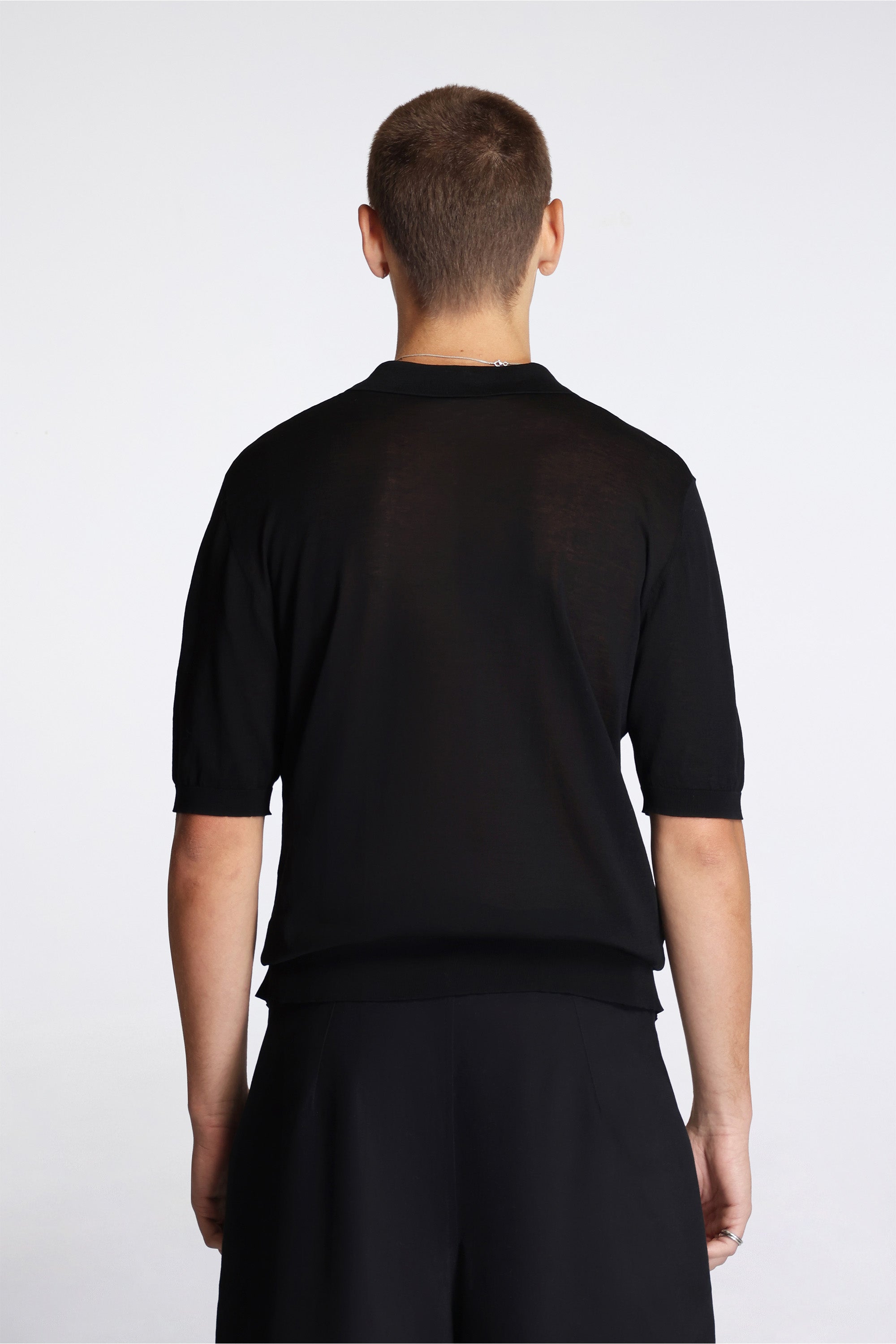 Crispy Polo Cotton Konjac Coating Black