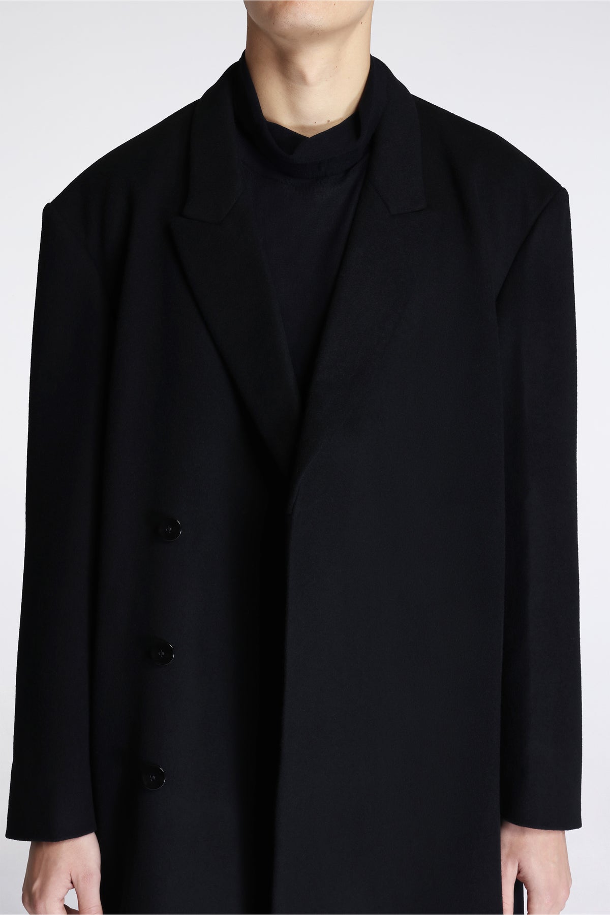 Epelde Overcoat Deep Black
