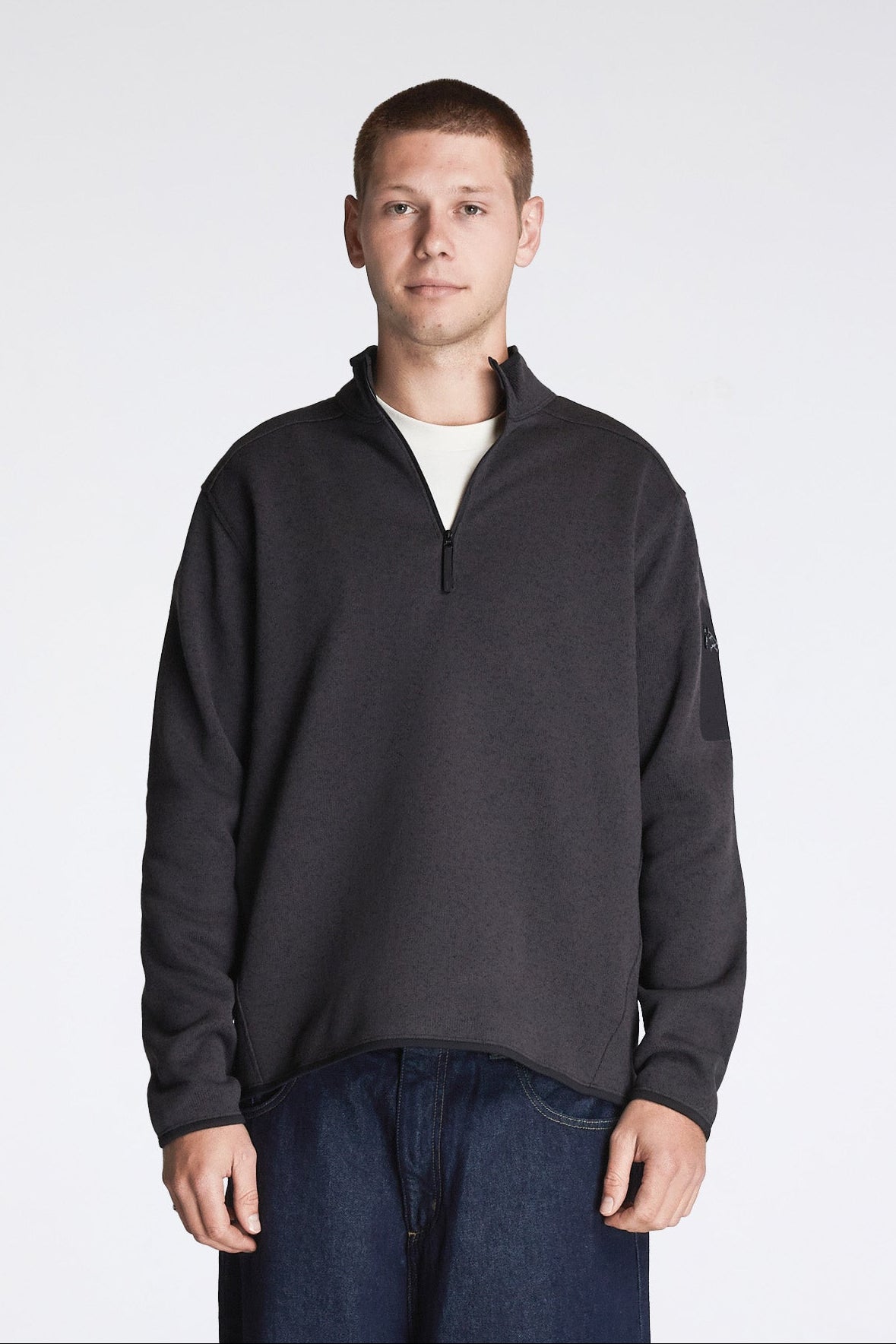 Covert 1/2 Zip M Black Heather II