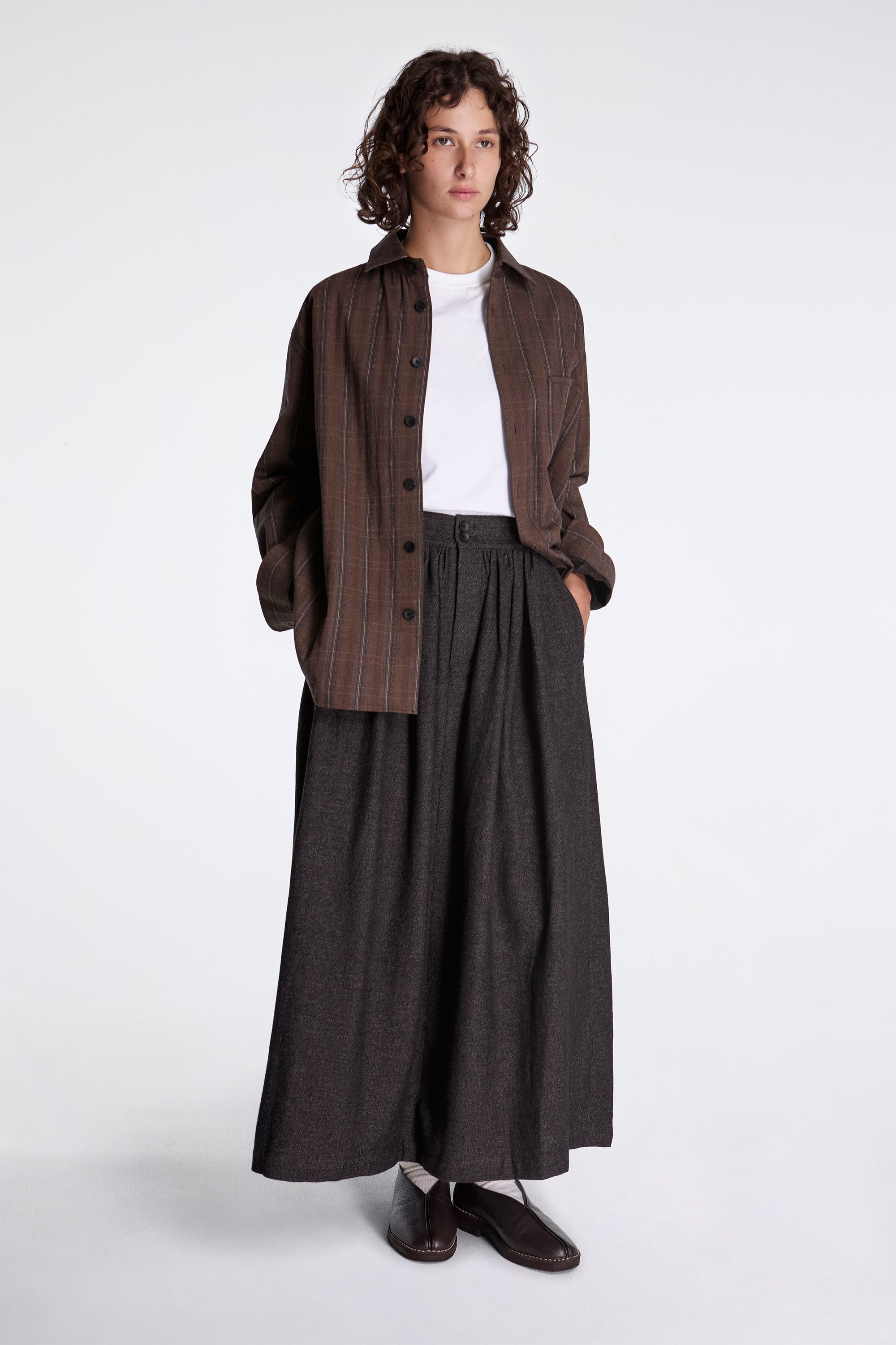 Hakama Skirt Charcoal