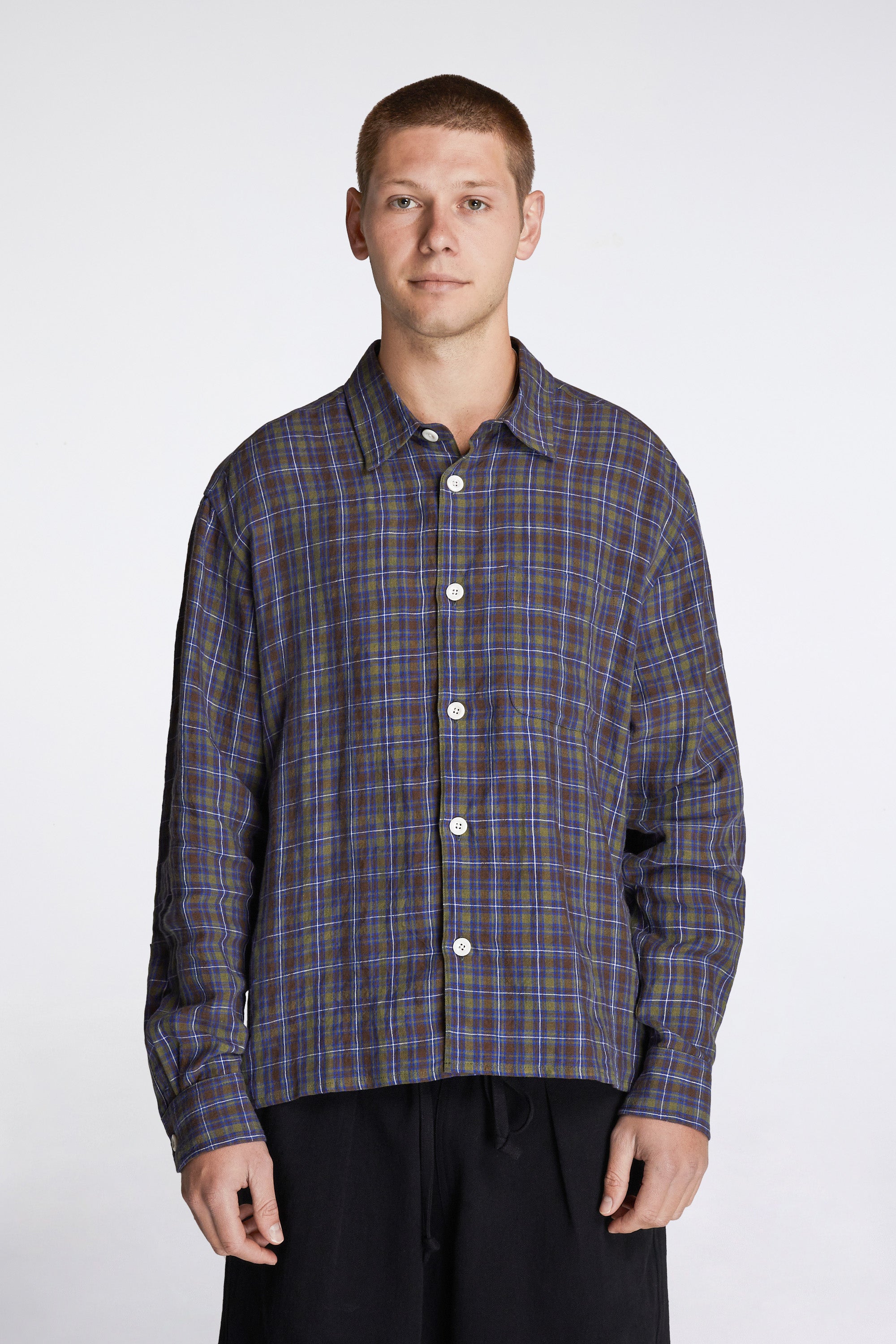 Relaxed Farmer Shirt Damson