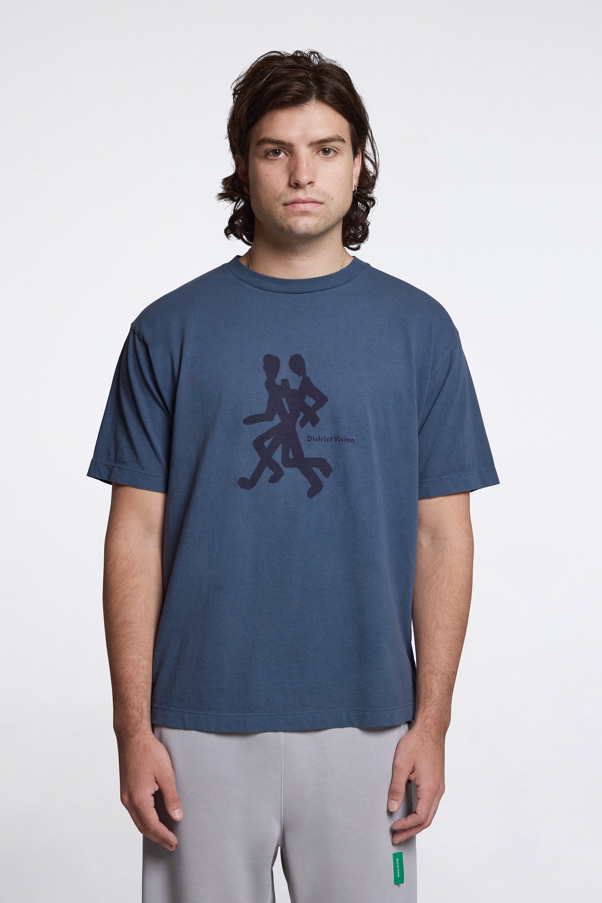 California Cotton Tee Runners Warm Blue