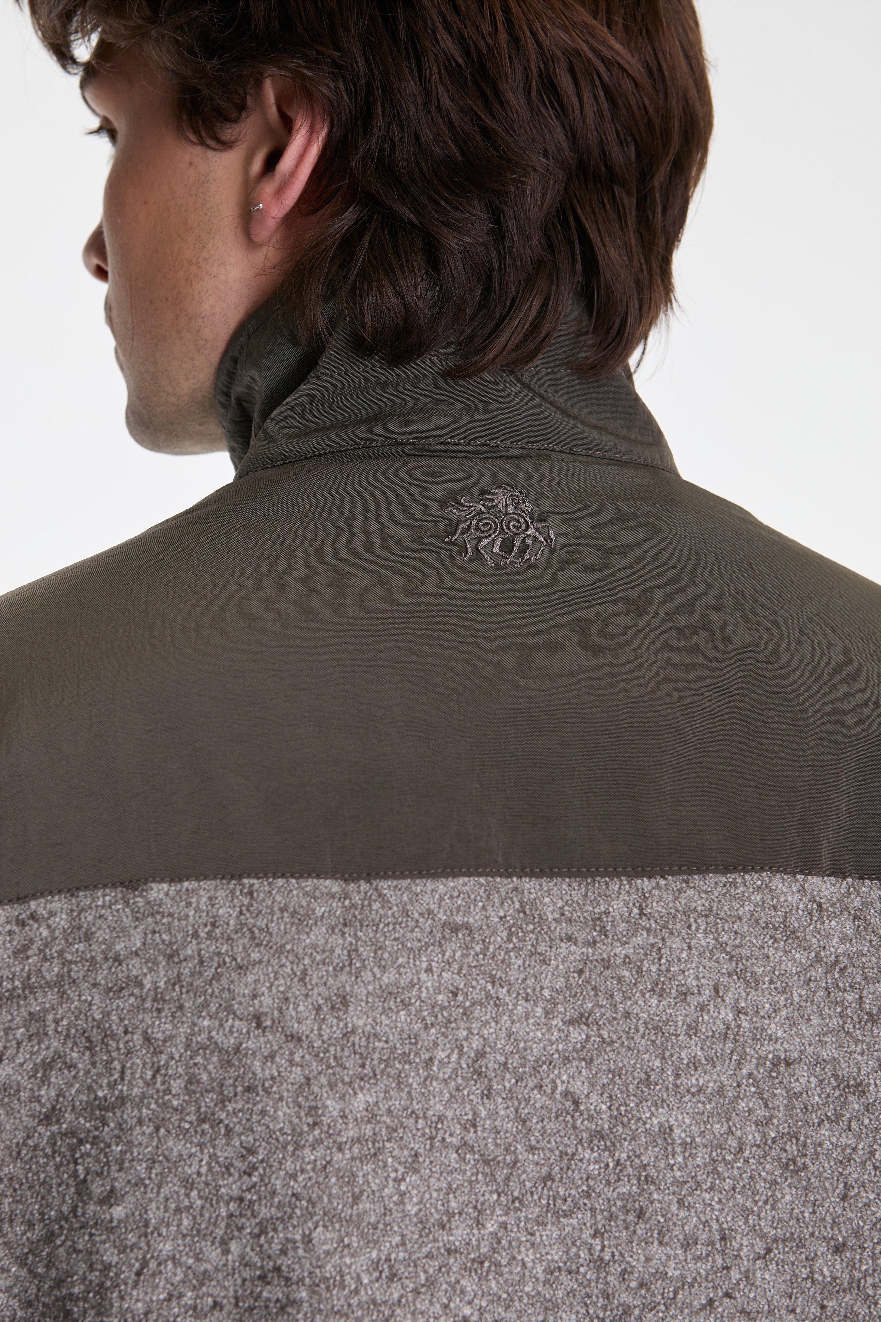 Reach Wool Nylon Outdoor Track Top Major Brown