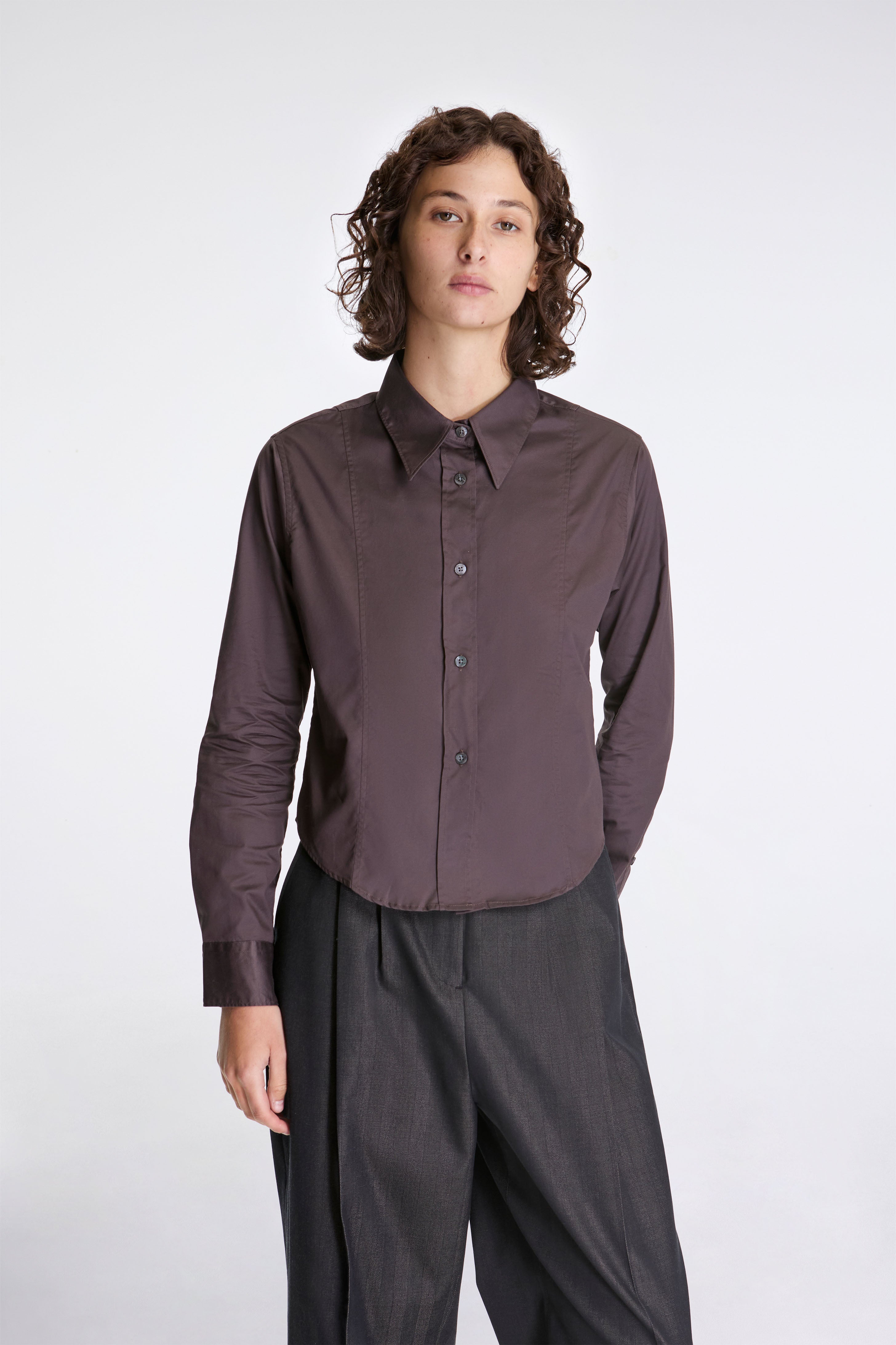 Readers Shirt Aubergine
