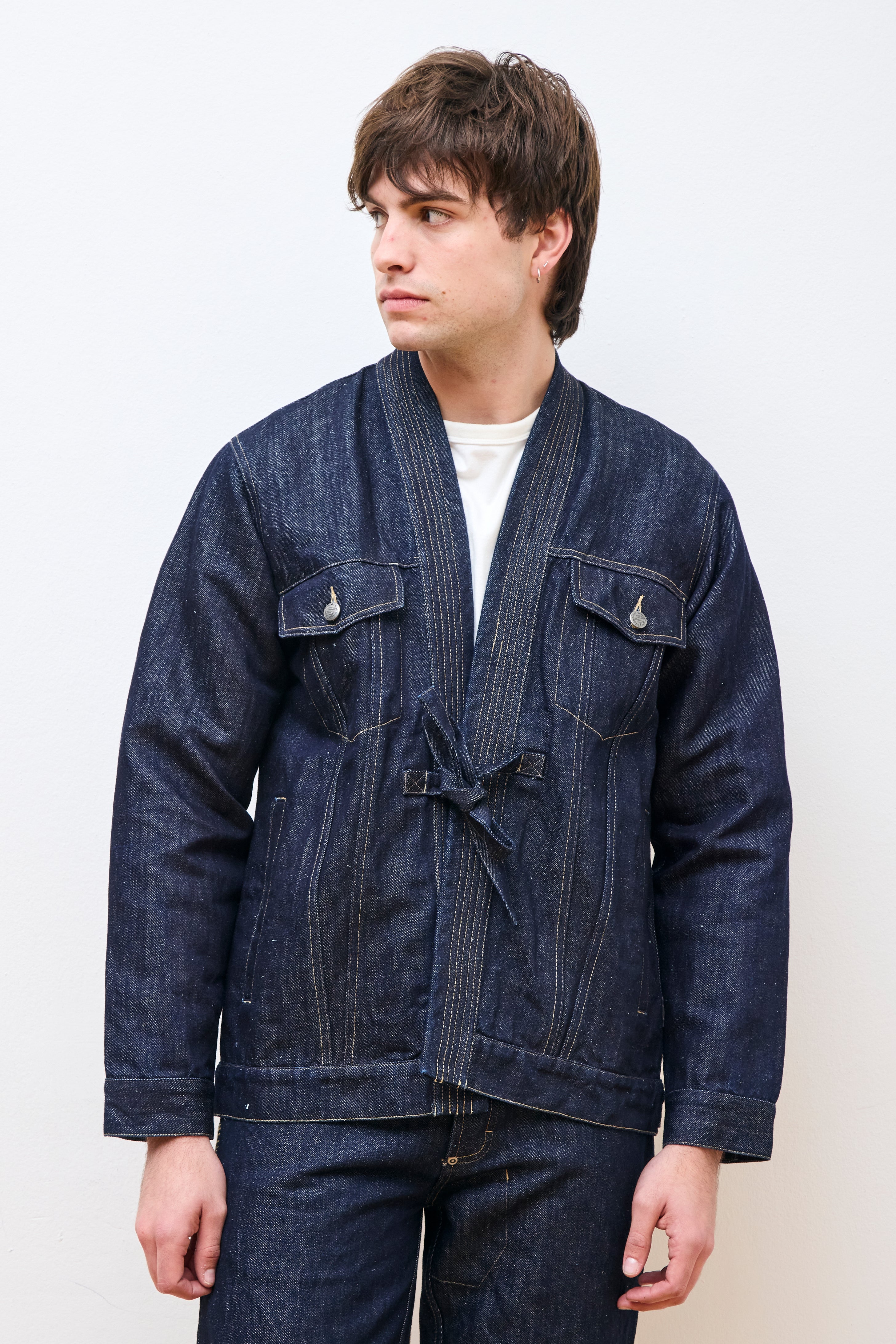 Maha Hemp Denim Kimono Indigo