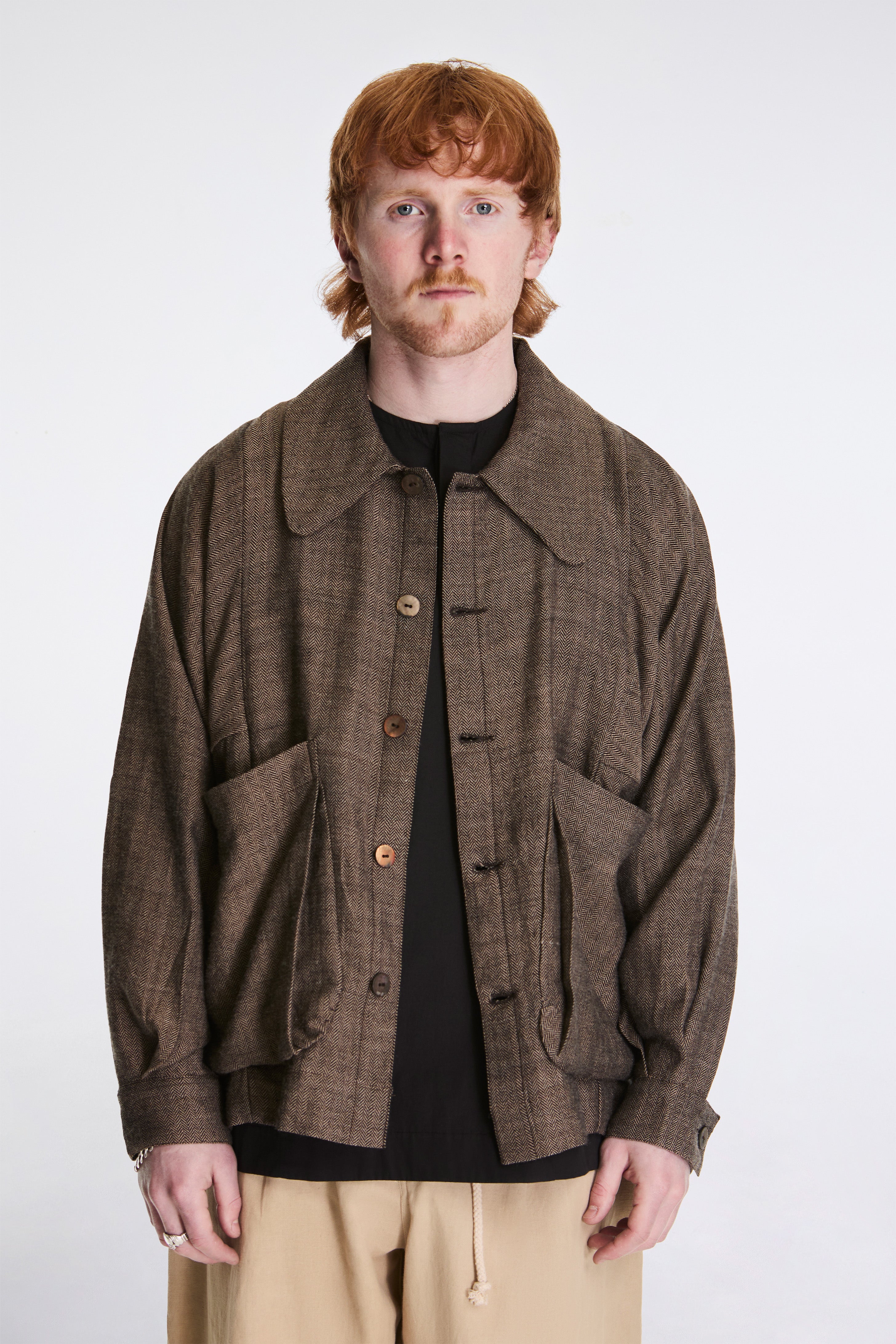 Farmer Jacket Himalayan Wool Black/Cream