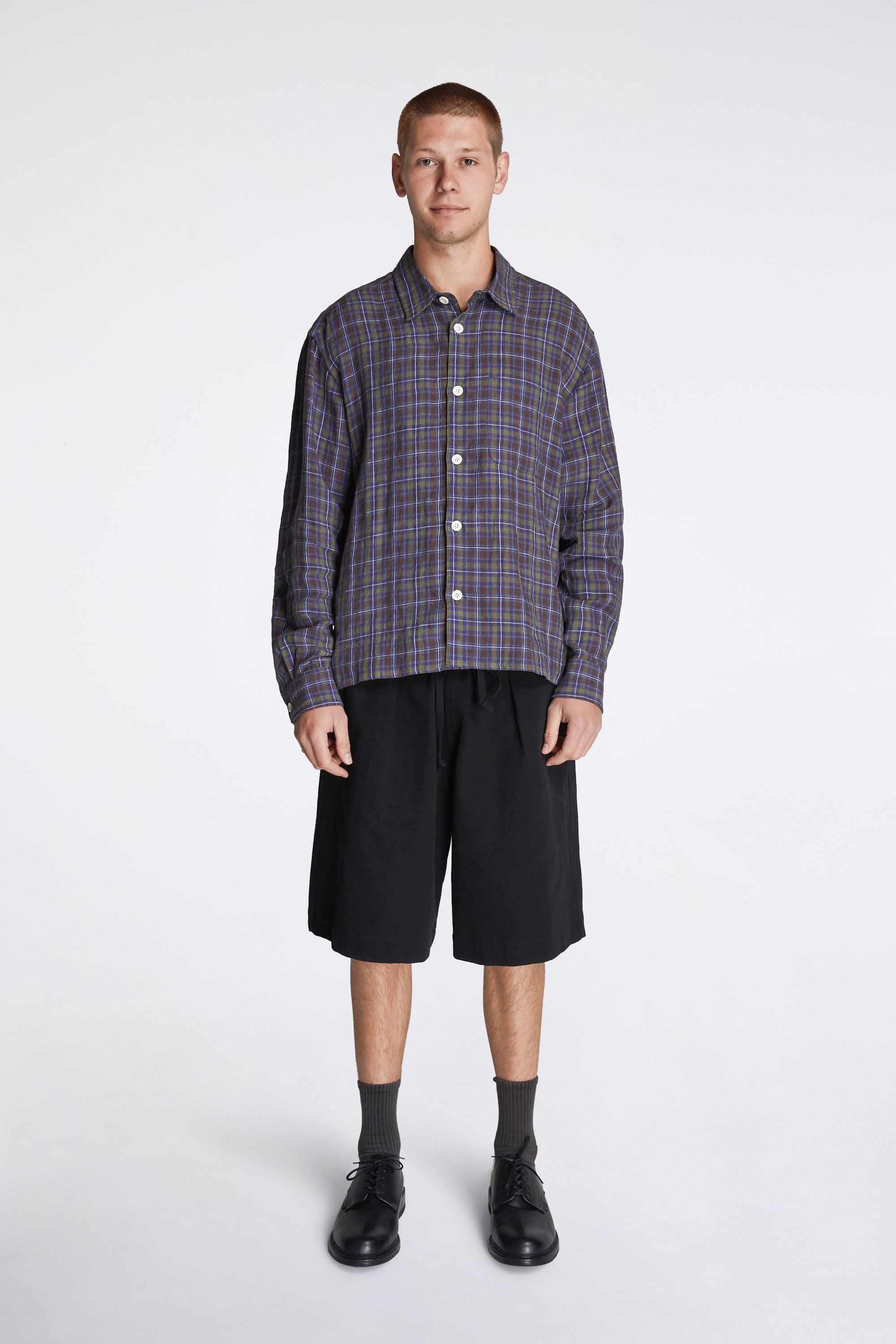 Relaxed Farmer Shirt Damson