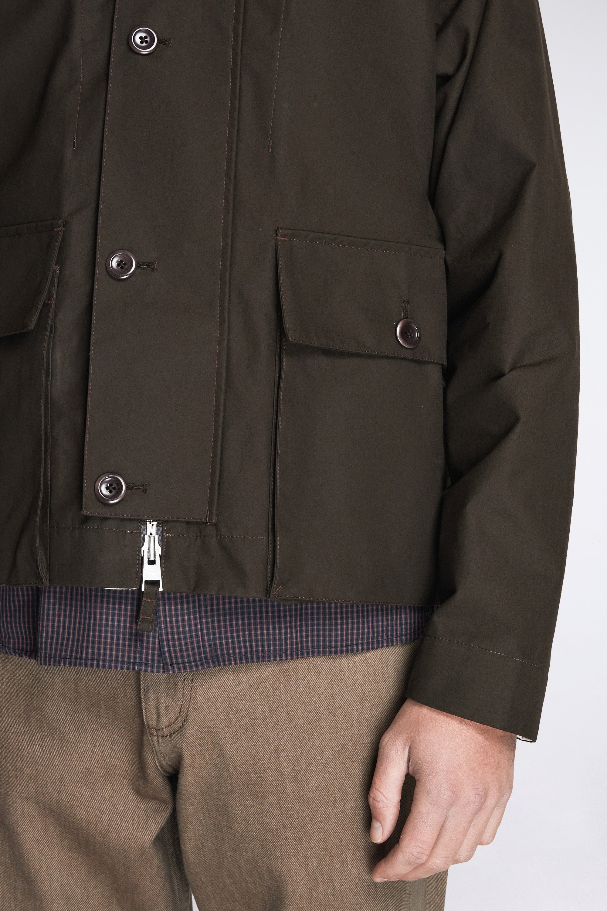 Holmen Wax Raglan Light Jacket Delicioso Brown