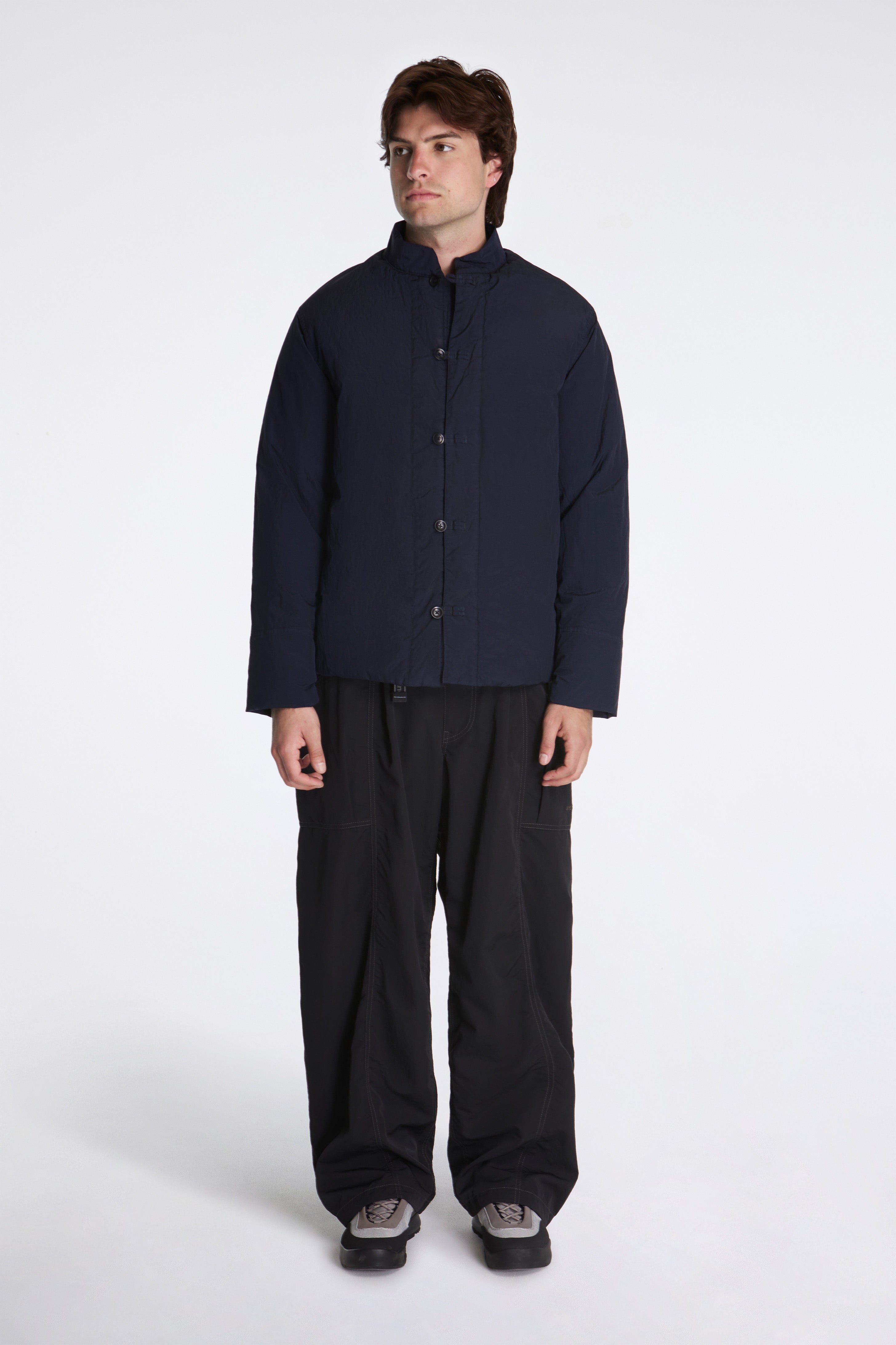 Garment Dyed Down Jacket Navy