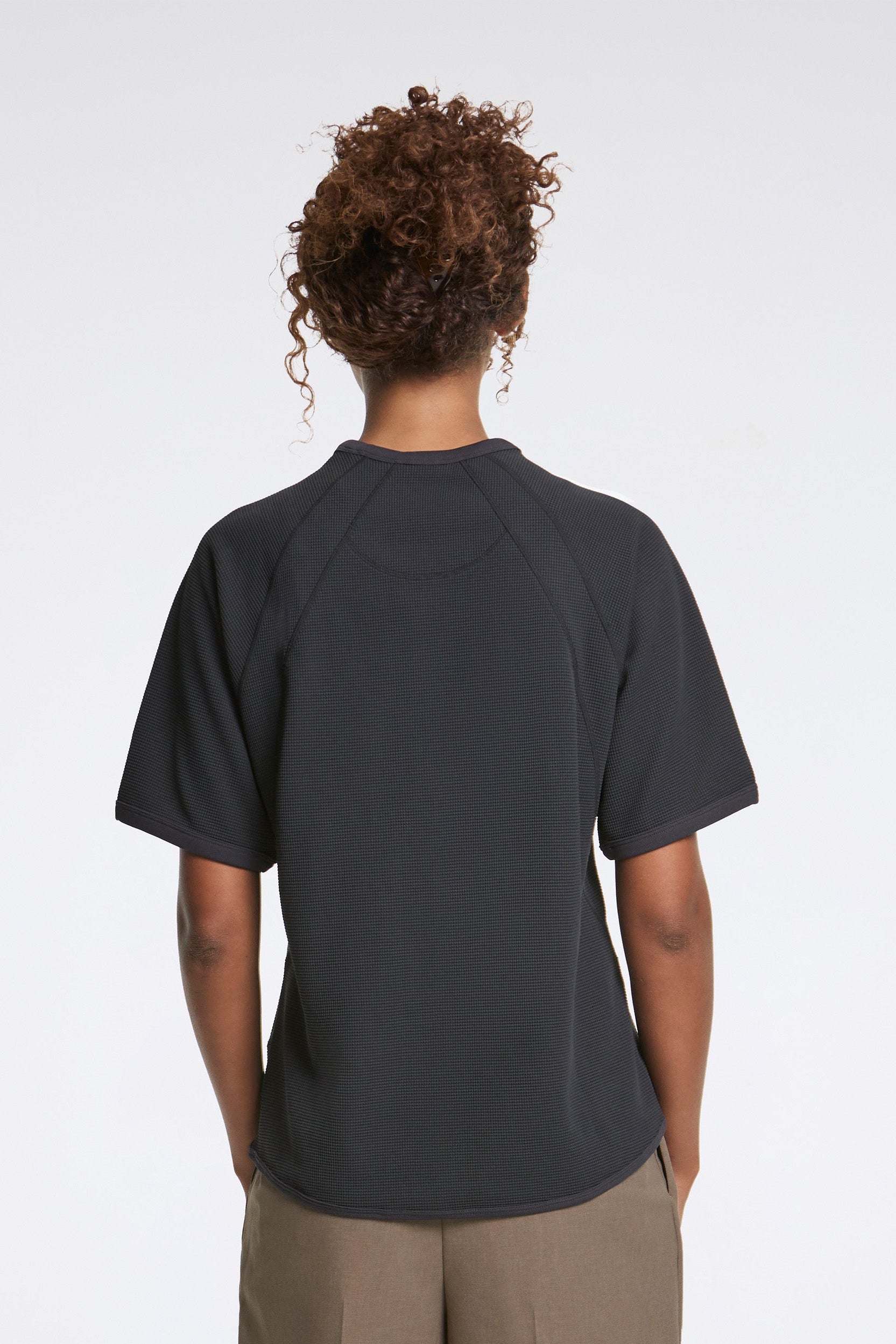 W's Mesh WF Actinoid T-Shirt Ebony Gray