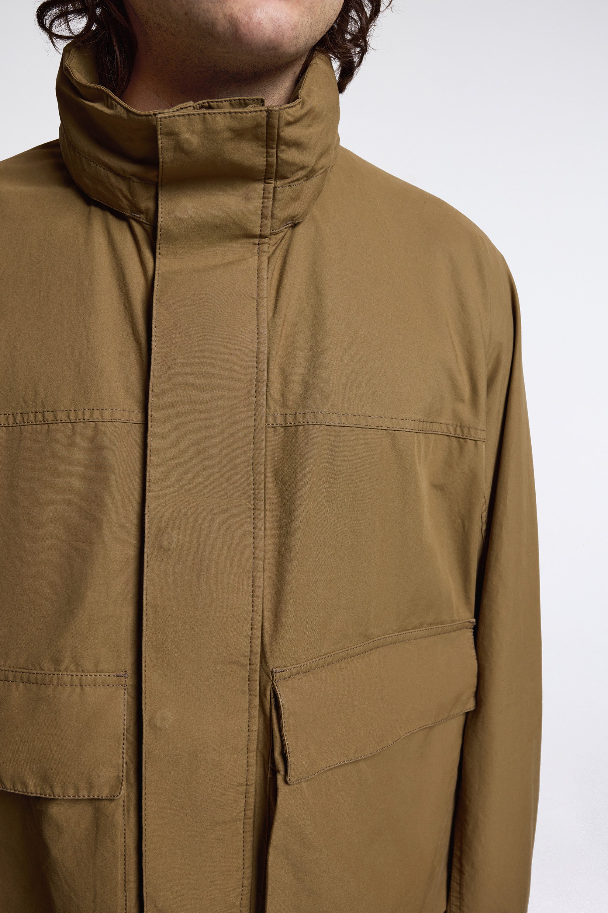 Short Rain Parka Khaki