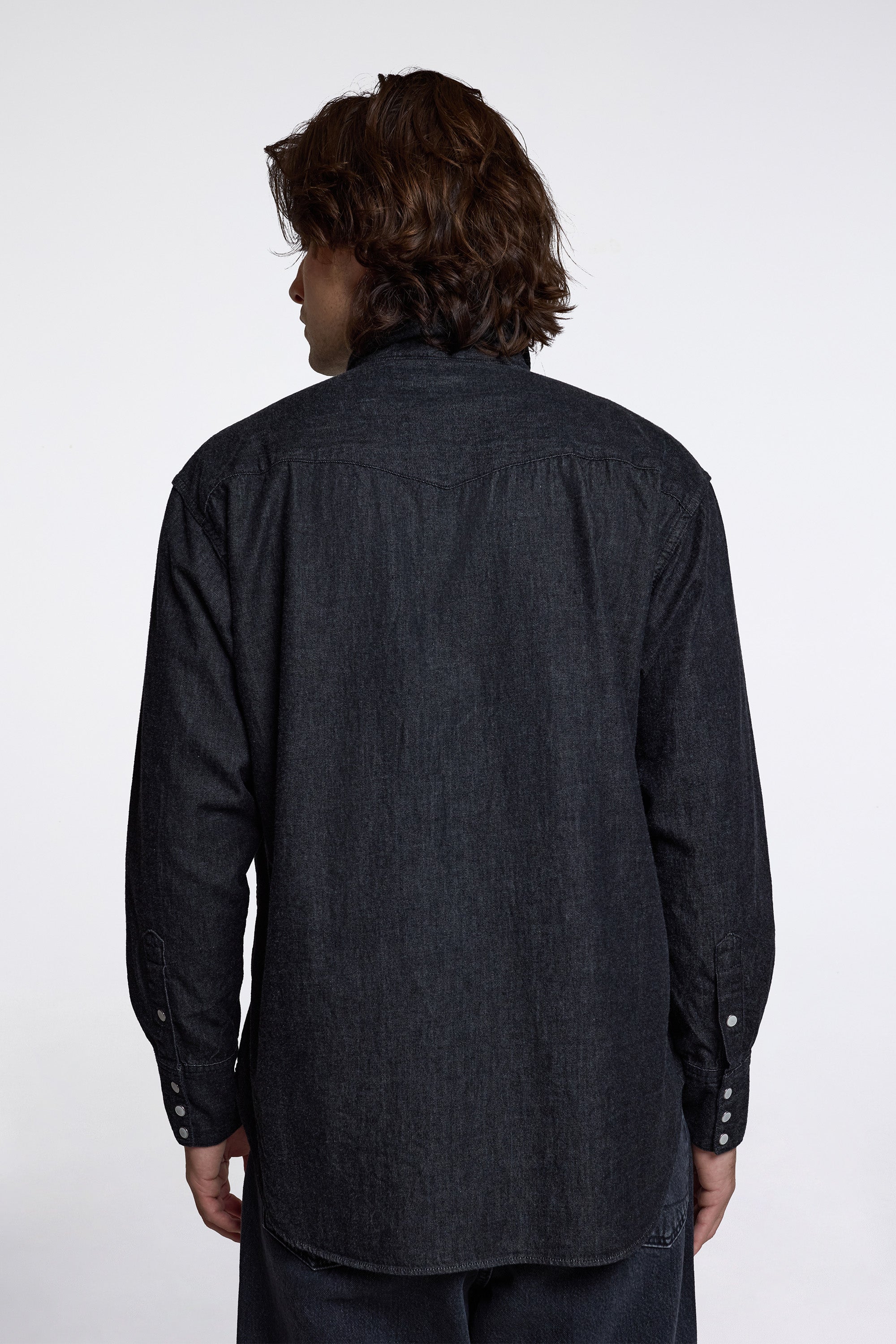 Western Shirt Black Denim