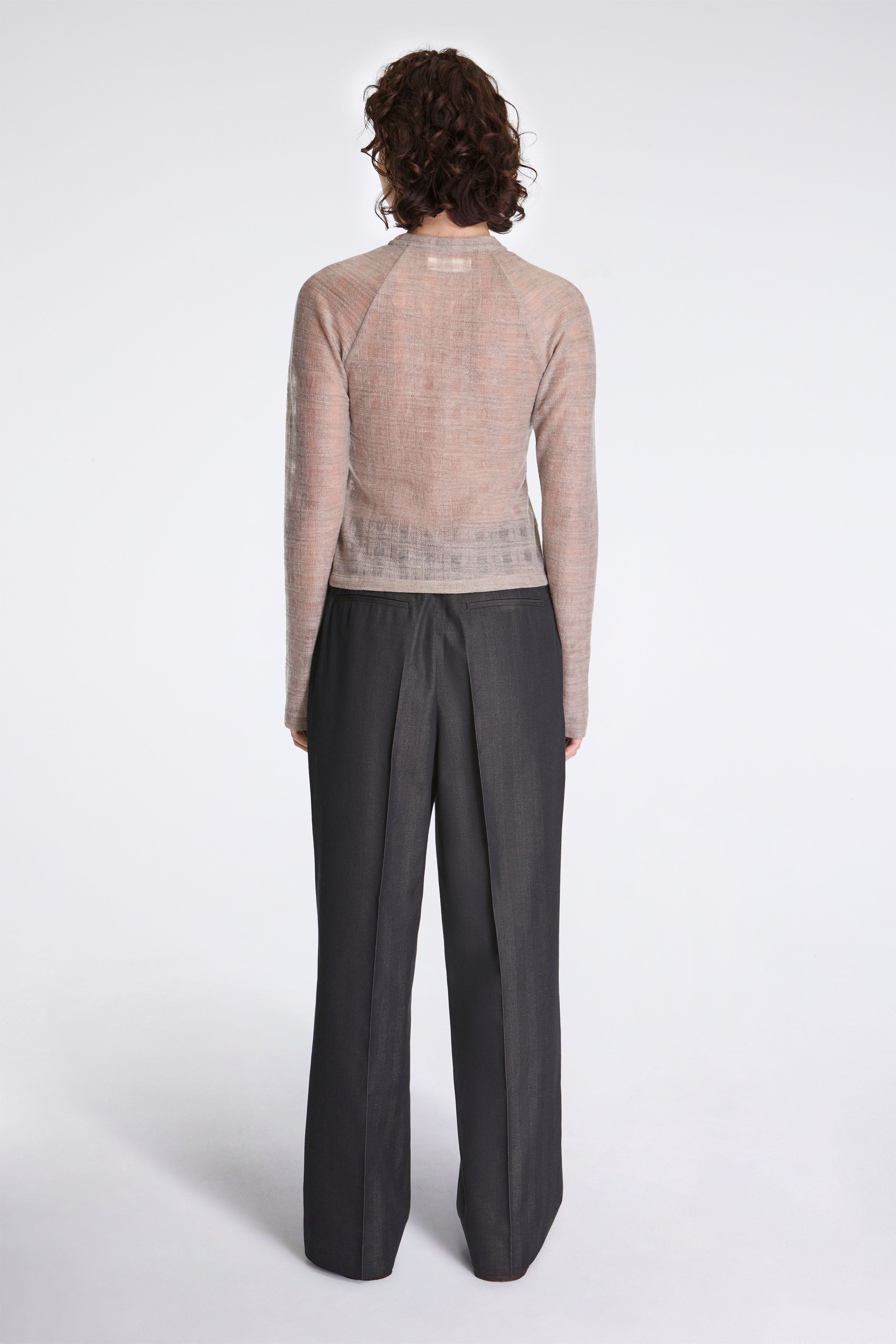 Nieve Curved Leg Pant Black