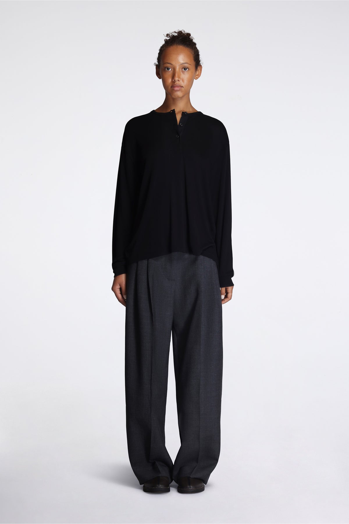 Rutas Henley Ls Top Black