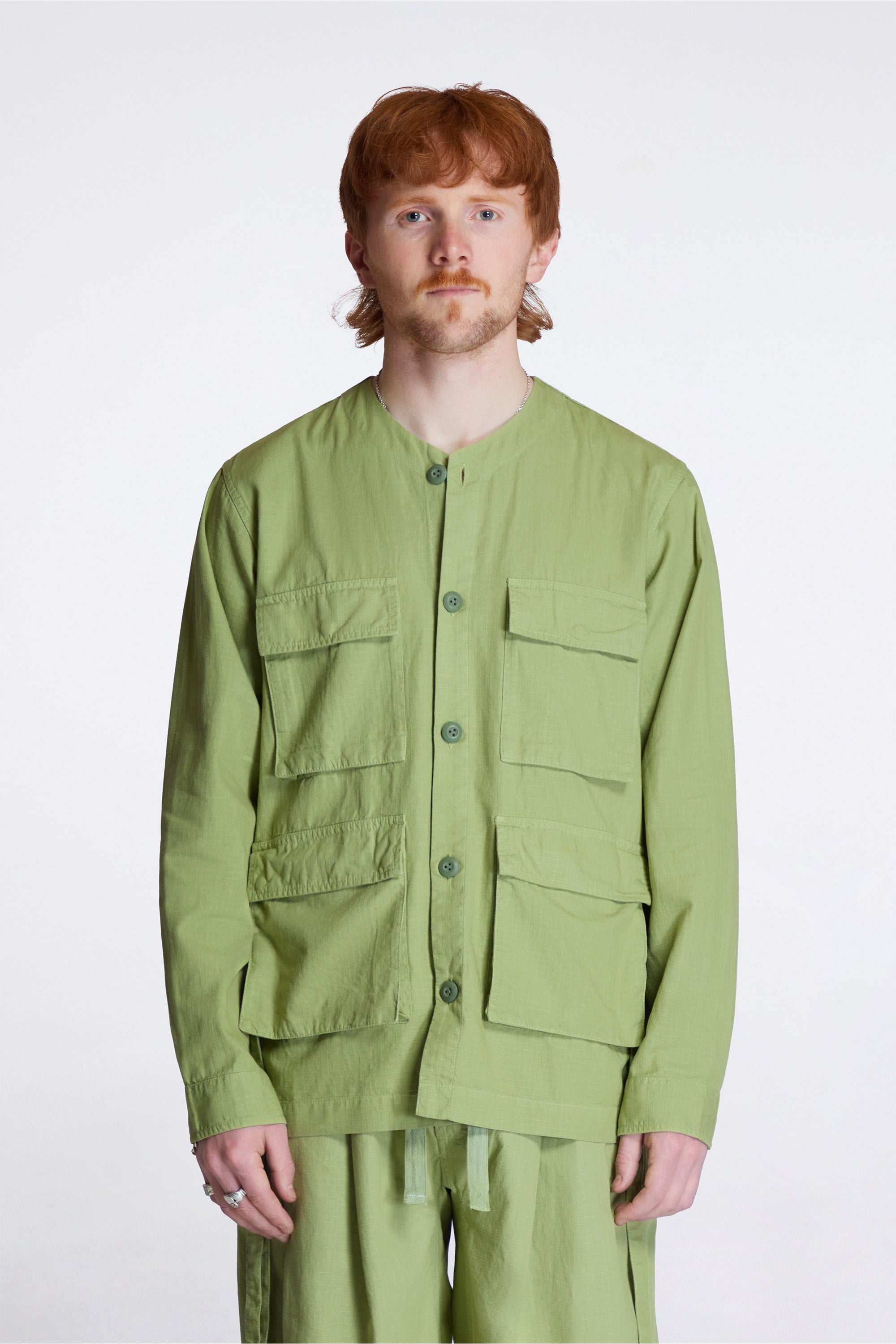 Hemp Ripstop Bdu Shirt Moss Green