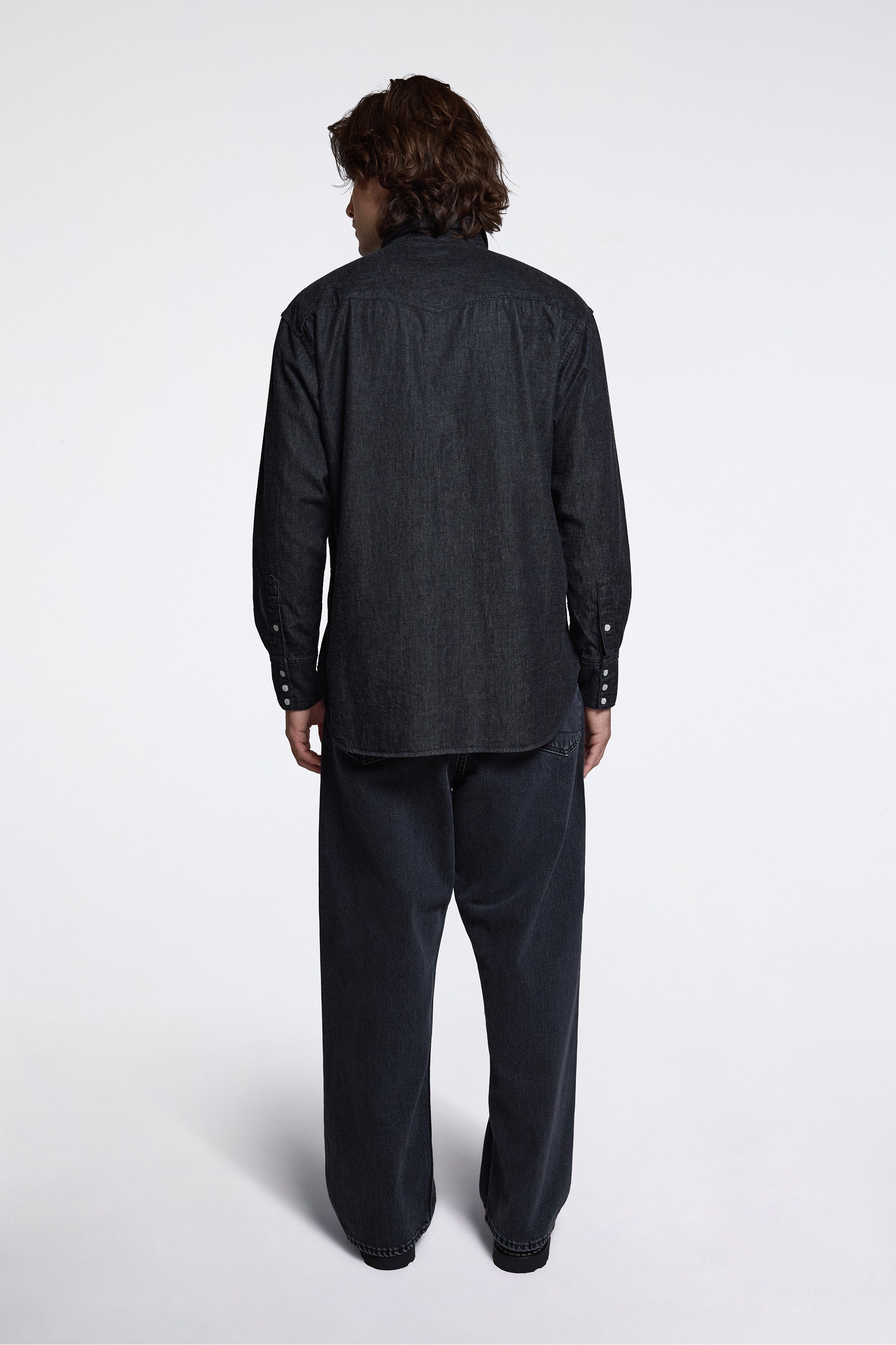 Western Shirt Black Denim