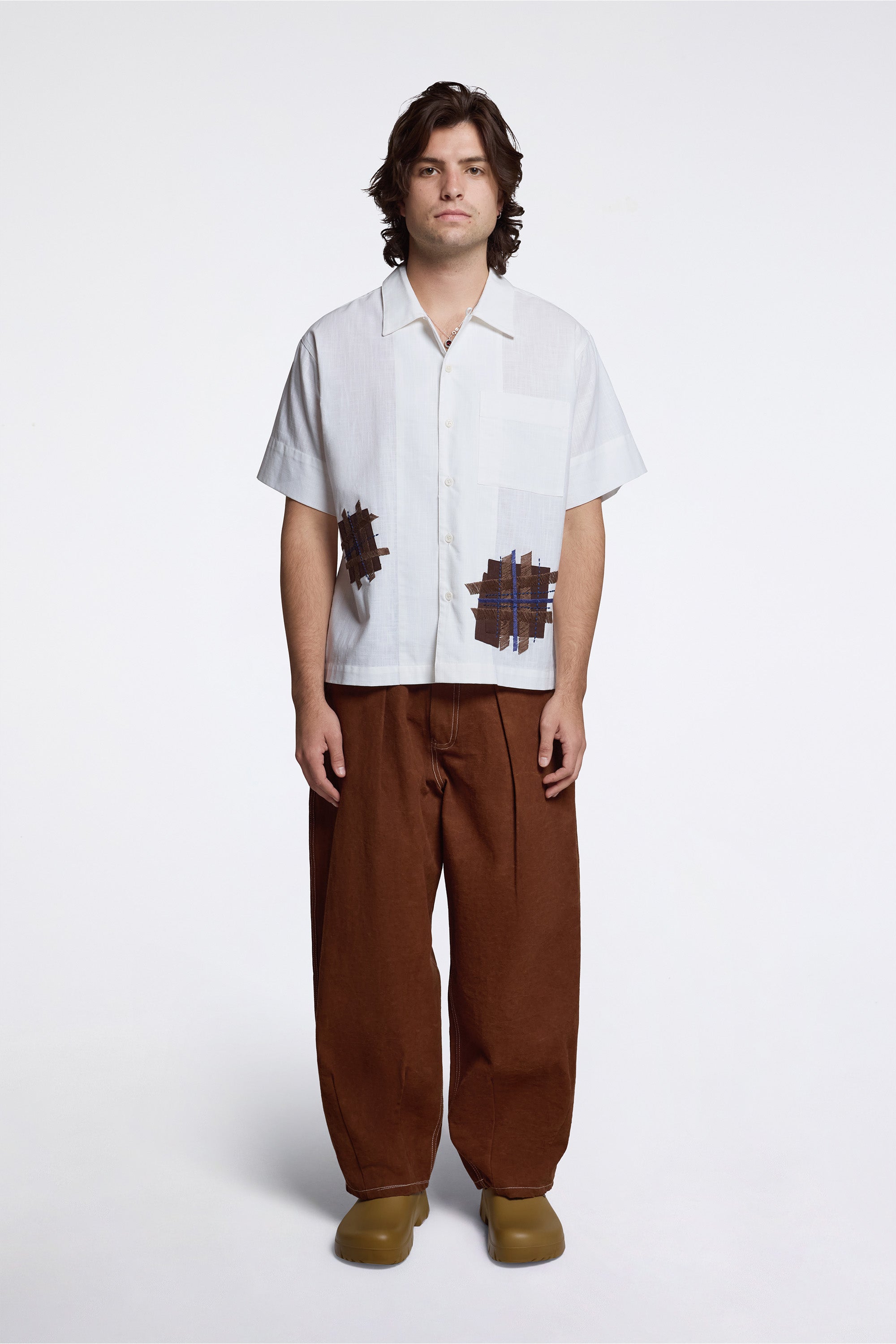 Lush Pants Brown Wonky-Wear Brown Wonky-Wear