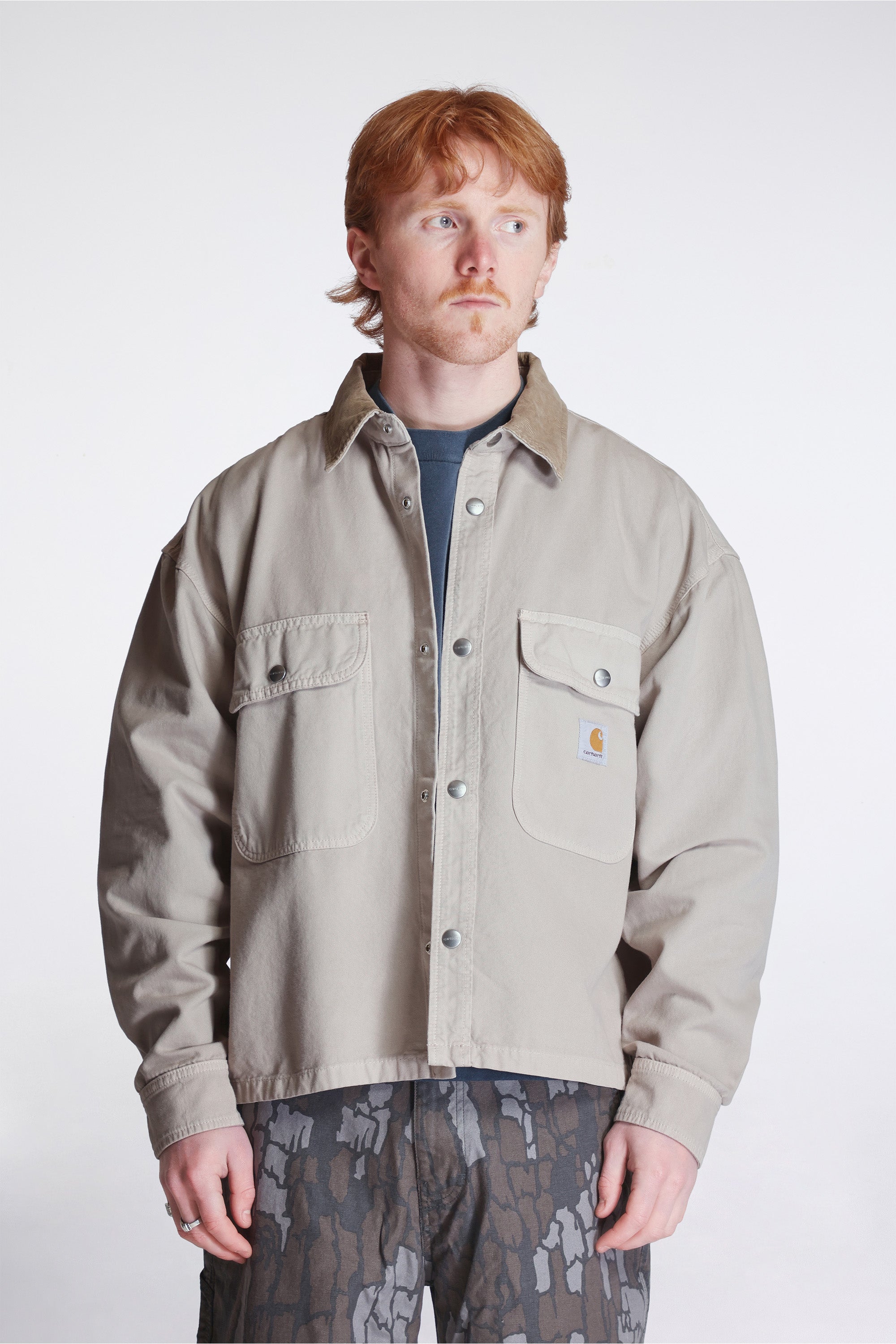 Prescott Shirt Jacket String/Leather