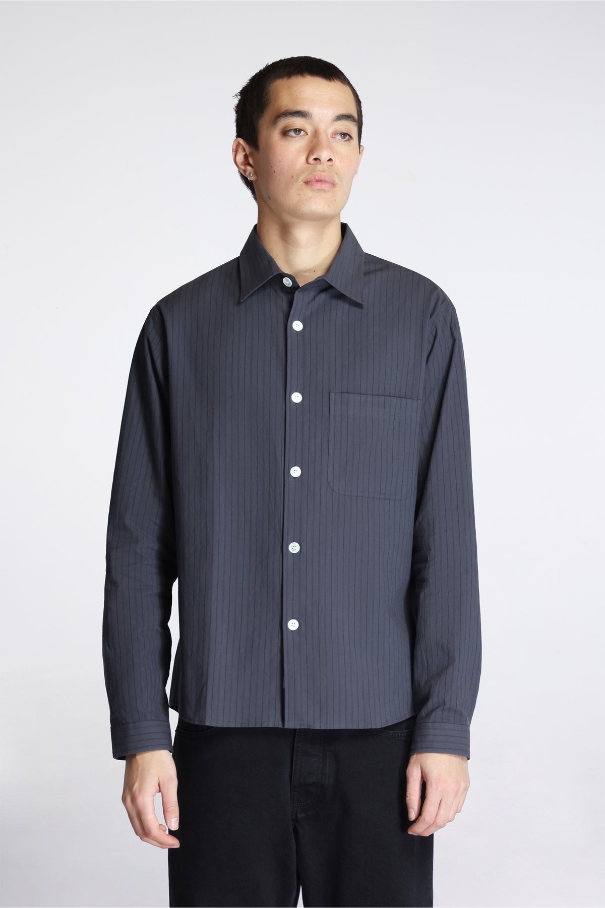 Another Shirt 4.0 JPN Small Dark Grey Stripe