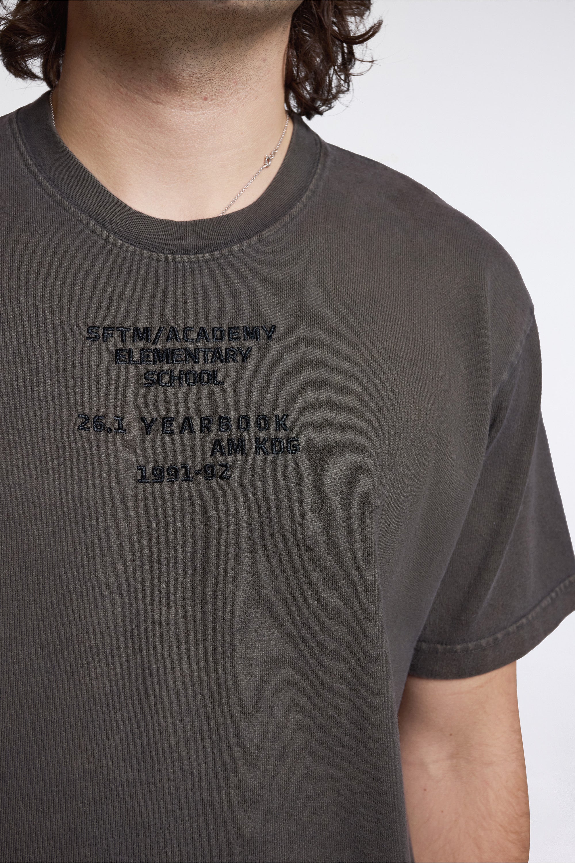 'Sftm / Academy'' Vintage Tee Overdye Brown