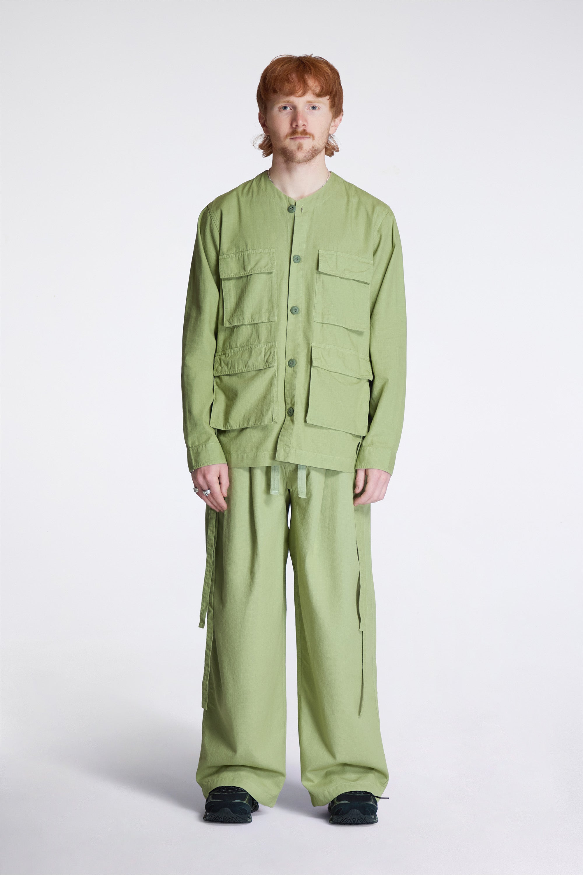 Hemp Ripstop Bdu Shirt Moss Green