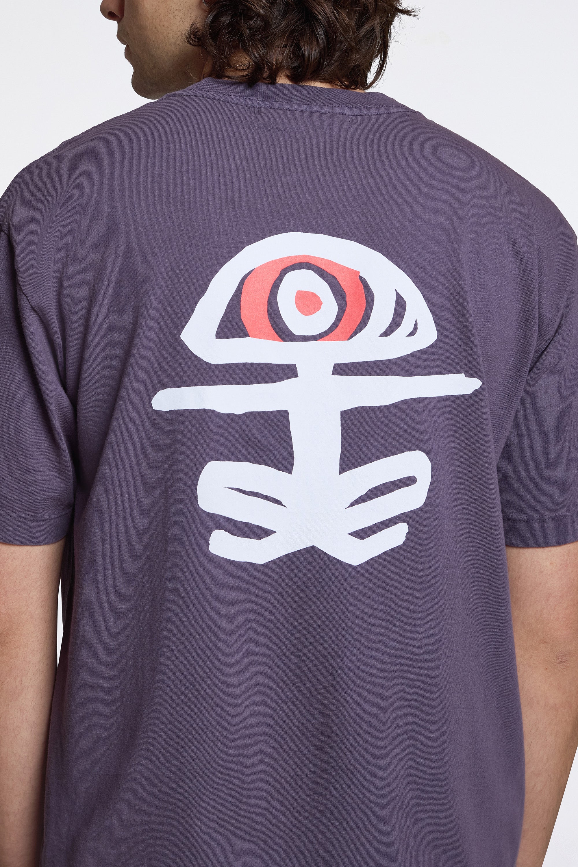California Cotton Tee Log Off Vintage Plum