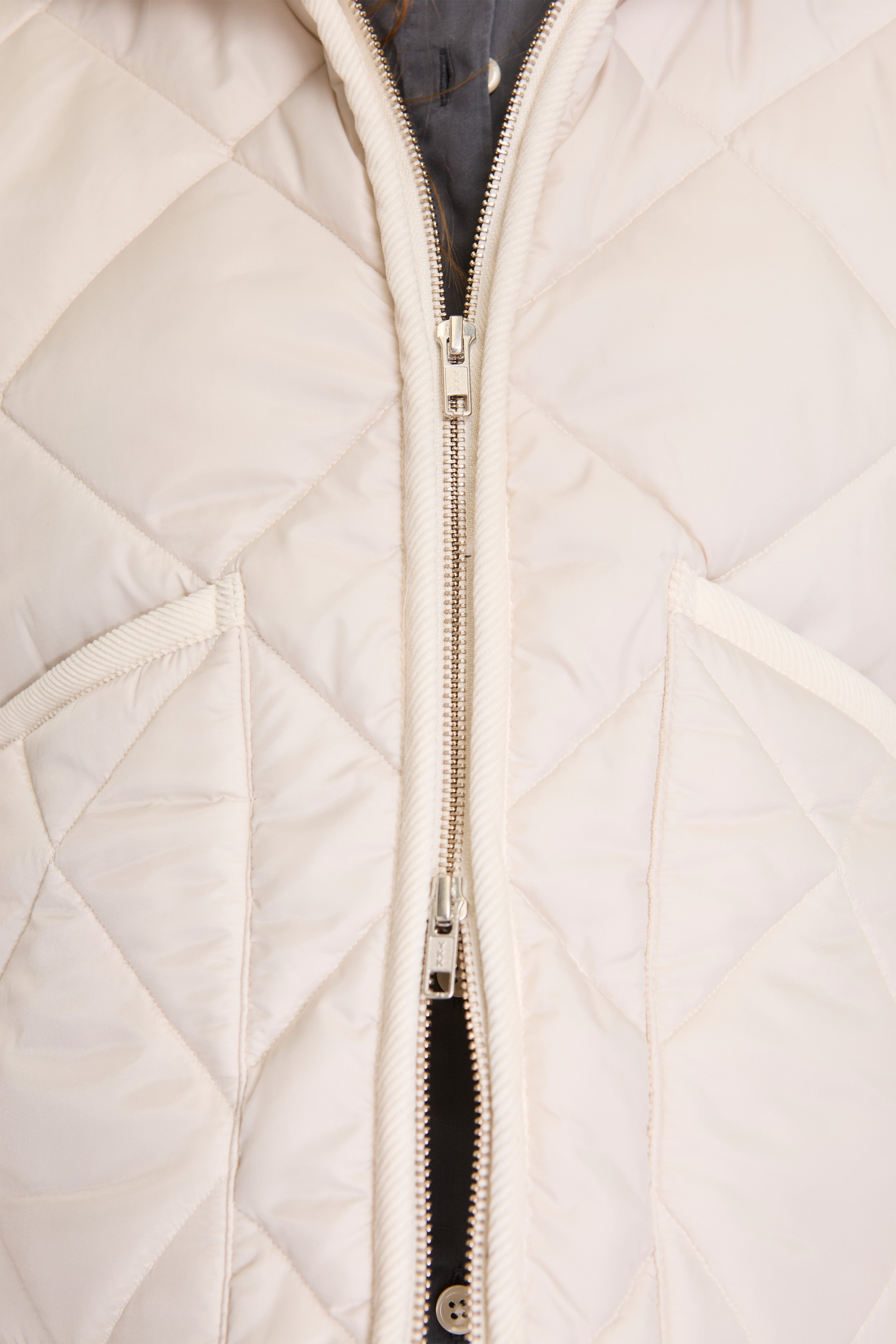 Big Quilt Zipped Craydon Womens Moonbeam/Silver