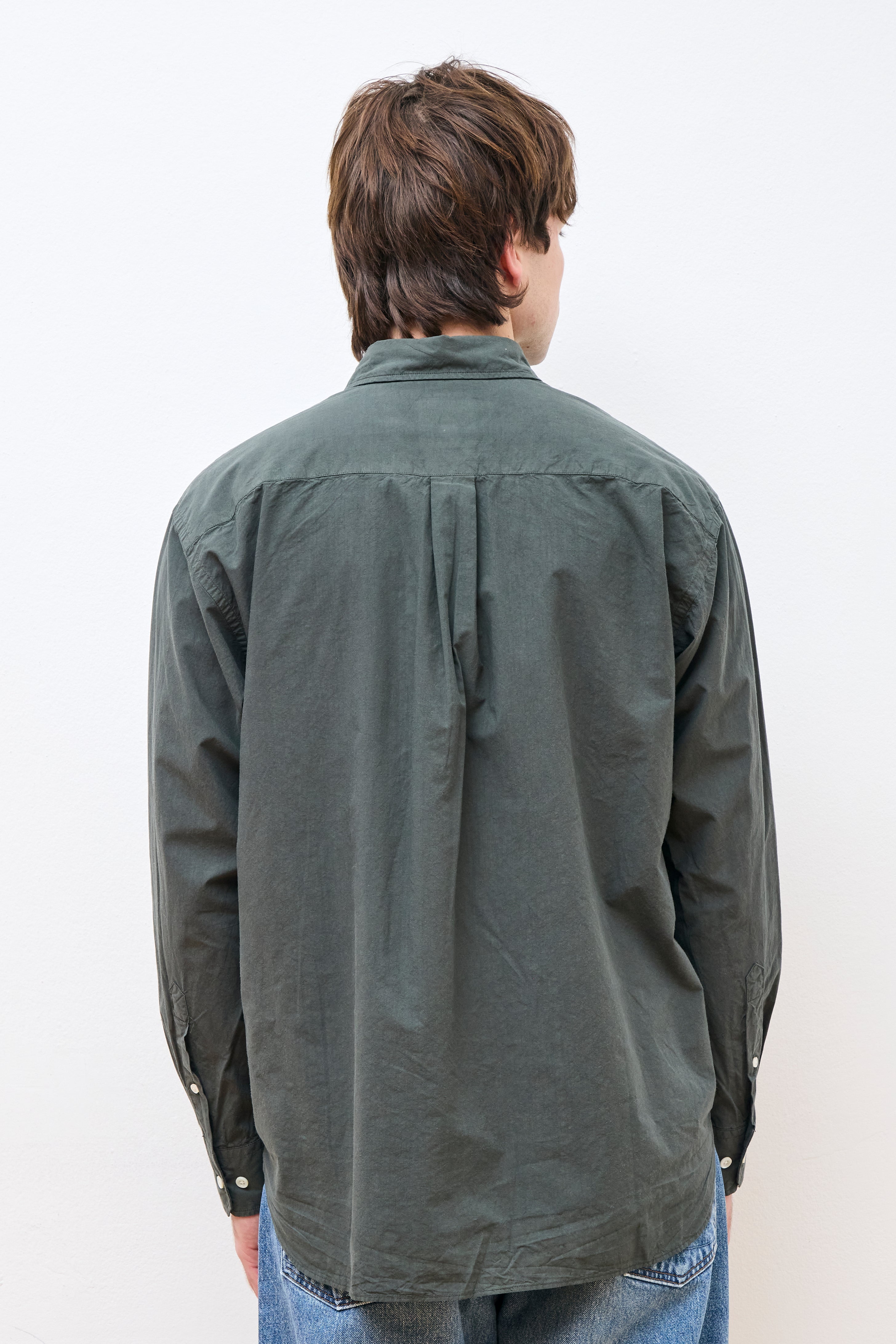 Ole Cotton Tencel Shirt Black Olive