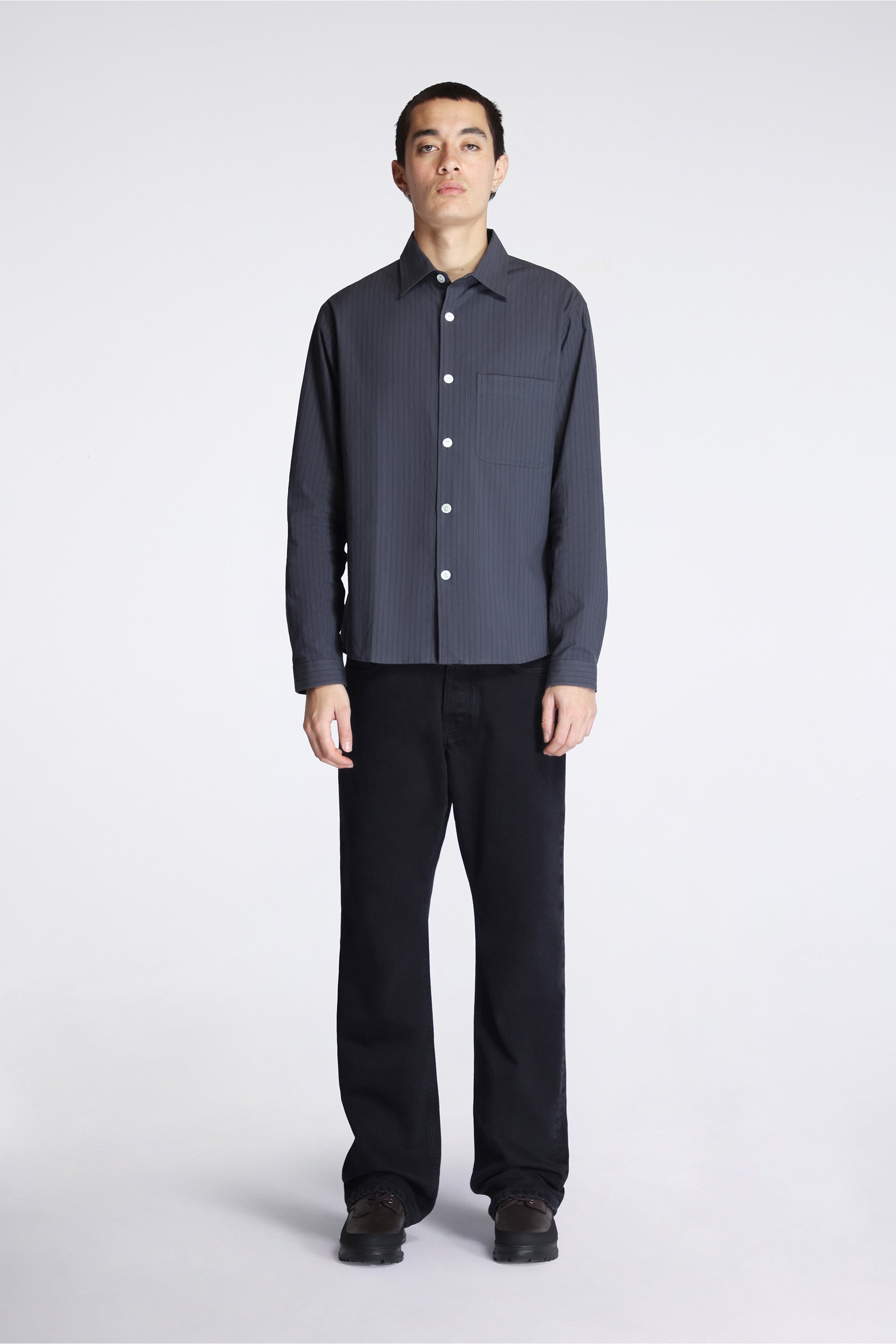 Another Shirt 4.0 JPN Small Dark Grey Stripe