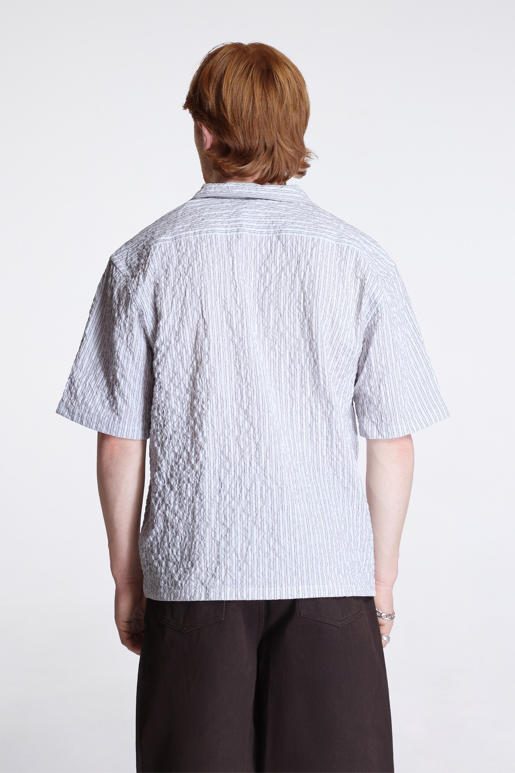 Mols Striped SS Camp Shirt Multi Color Stripe