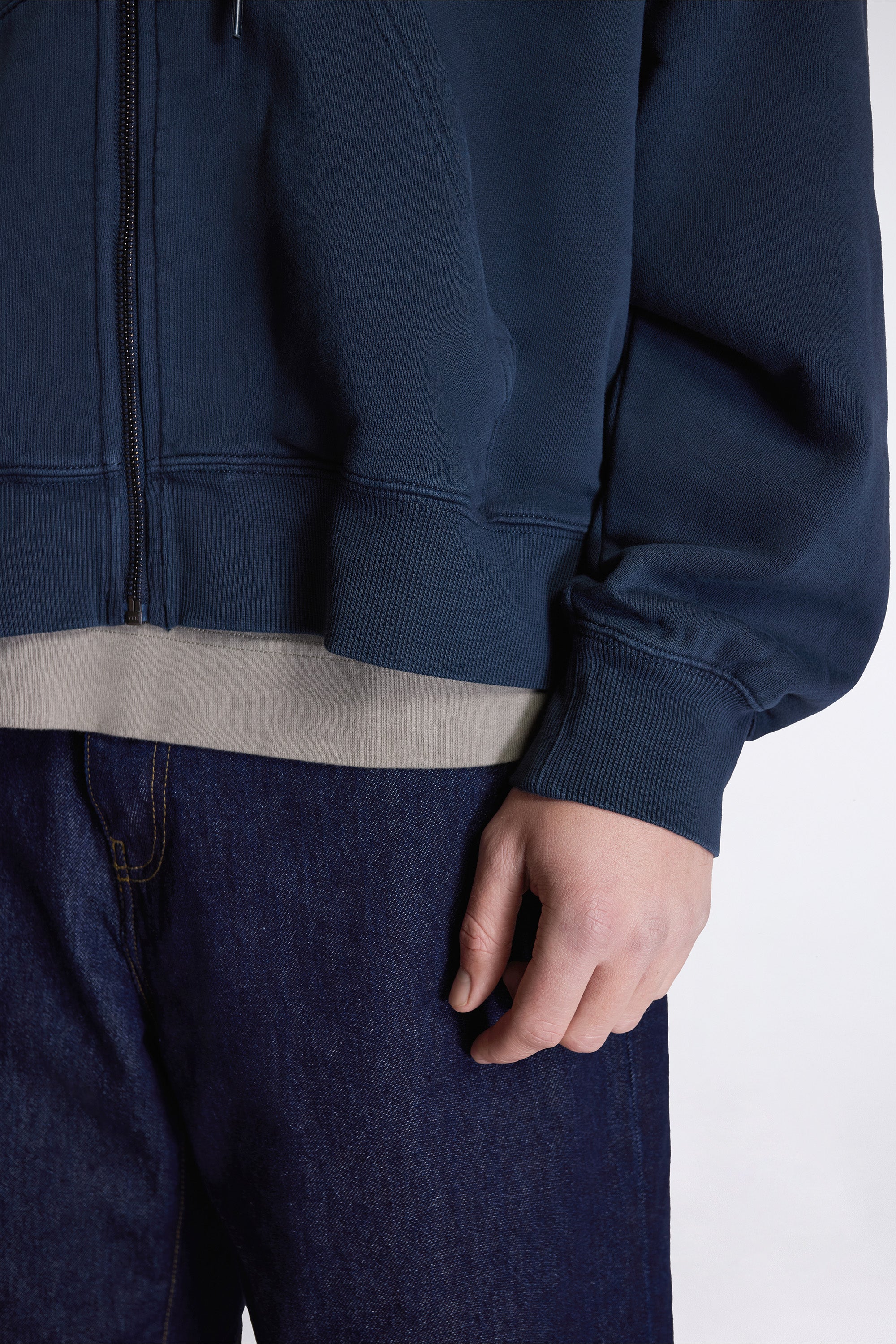 Hooded Benton Sweat Jacket Carbon
