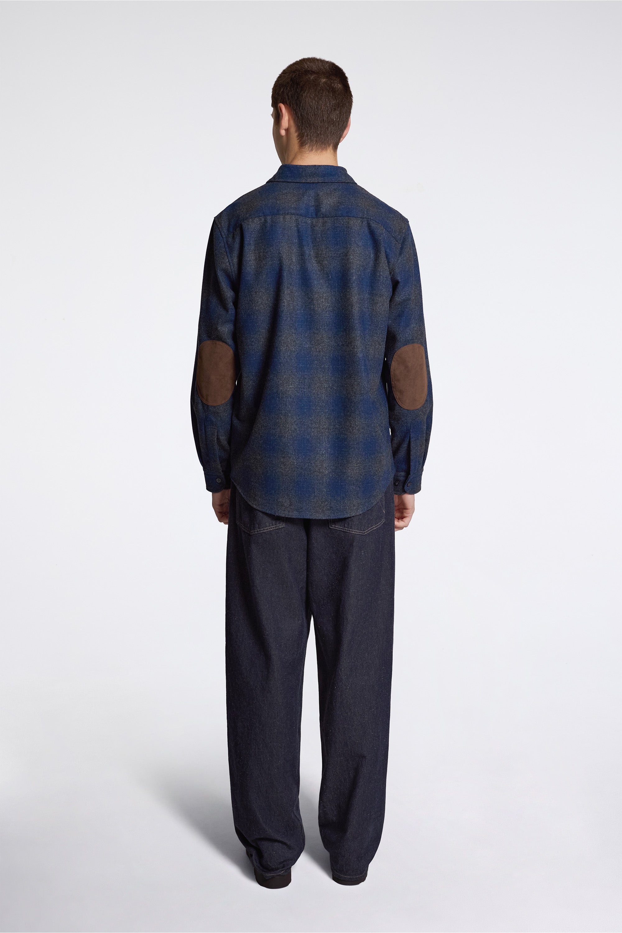 Trail Shirt Navy/Oxford Mix Ombre