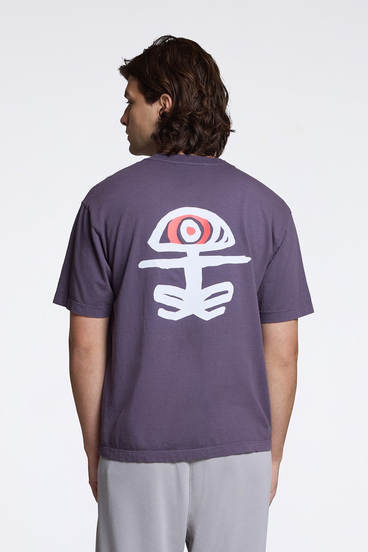California Cotton Tee Log Off Vintage Plum