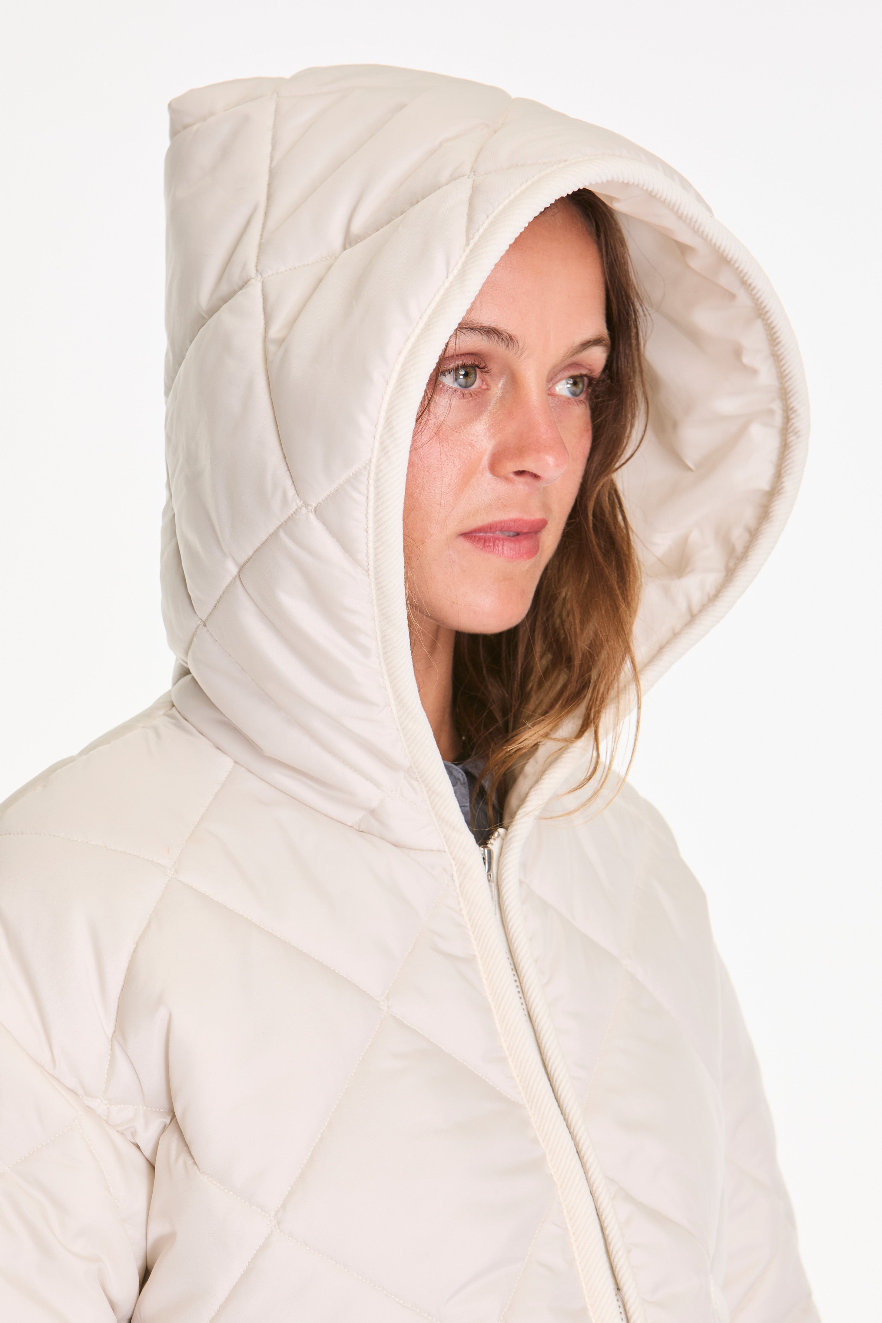 Big Quilt Zipped Craydon Womens Moonbeam/Silver